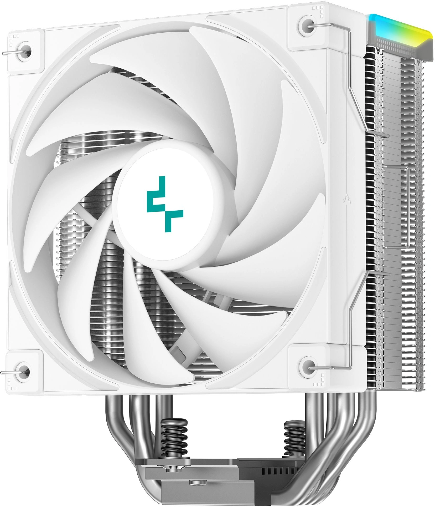 Устройство охлаждения(кулер) Deepcool AK400 Digital SE Wh ARGB Soc-AM5/AM4/1200/1700/1851 белый 4-pin 19-28dB Al+Cu LCD 220W 812gr Ret (R-AK400-WHADMN-GJD) — миниатюра 2