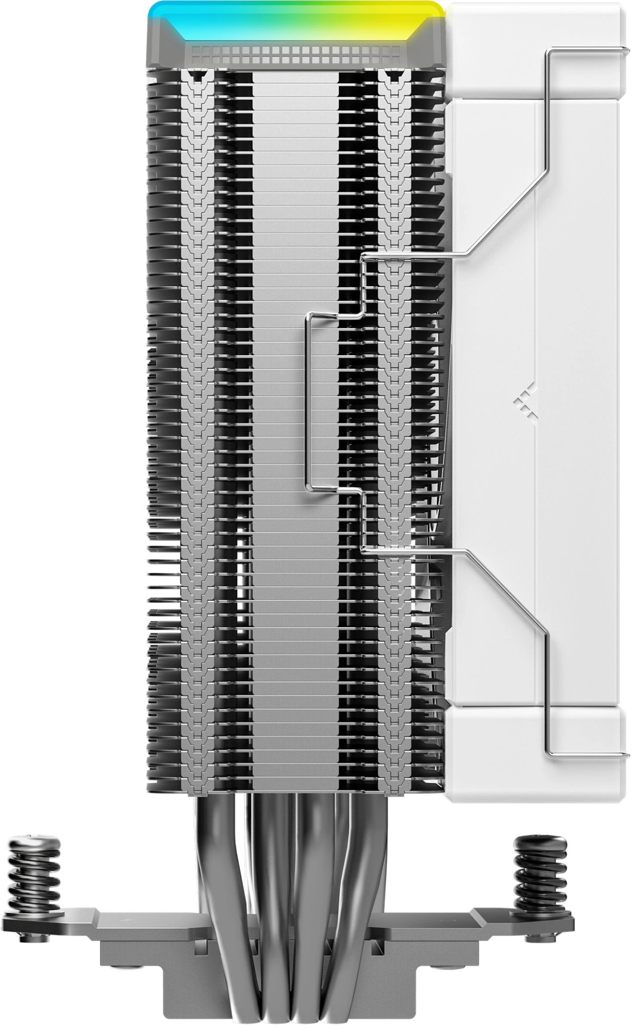 Устройство охлаждения(кулер) Deepcool AK400 Digital SE Wh ARGB Soc-AM5/AM4/1200/1700/1851 белый 4-pin 19-28dB Al+Cu LCD 220W 812gr Ret (R-AK400-WHADMN-GJD) — миниатюра 4
