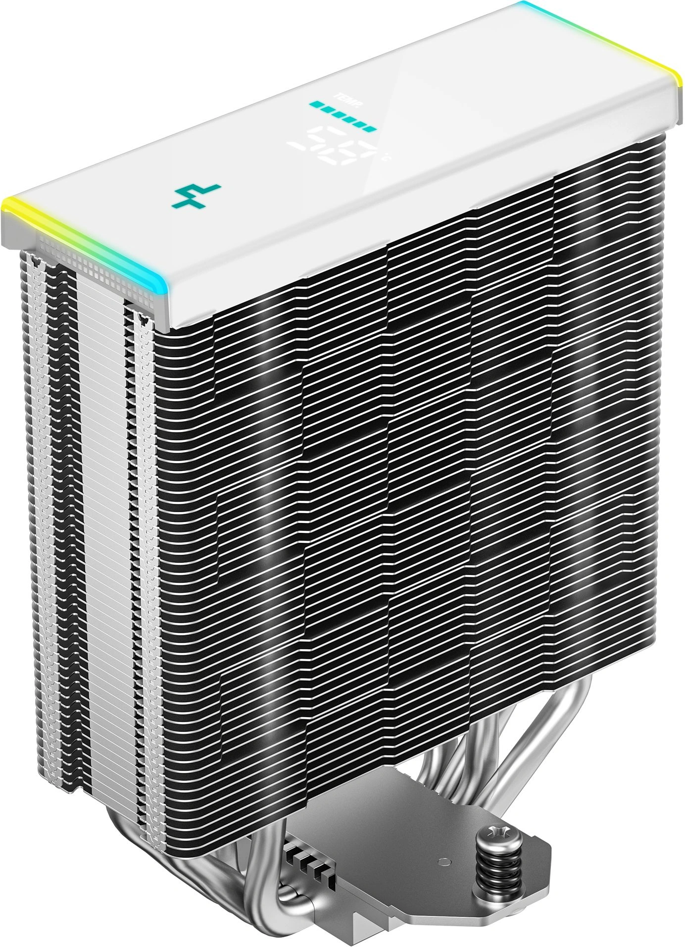 Устройство охлаждения(кулер) Deepcool AK400 Digital SE Wh ARGB Soc-AM5/AM4/1200/1700/1851 белый 4-pin 19-28dB Al+Cu LCD 220W 812gr Ret (R-AK400-WHADMN-GJD) — миниатюра 6
