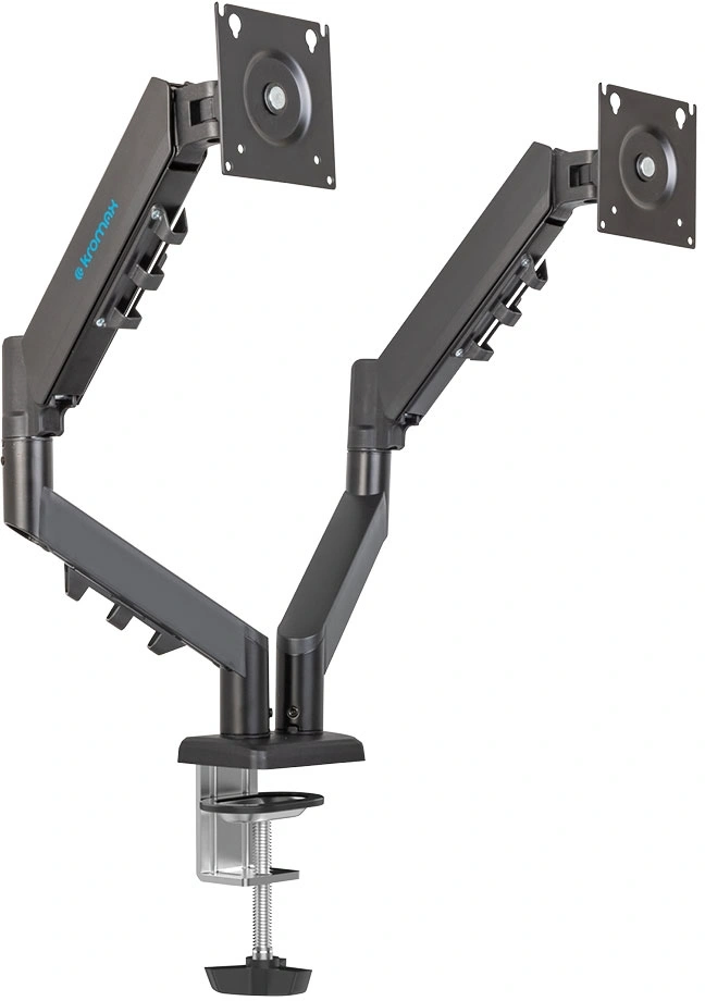Кронштейн для мониторов Kromax OFFICE-14 черный 15"-32" макс.20кг настольный поворот и наклон — фото 1