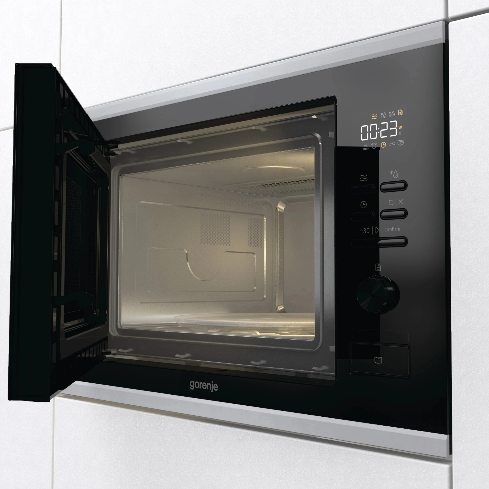 Микроволновая печь Gorenje BMX251M2BG 25л. 900Вт черный (встраиваемая) — миниатюра 7
