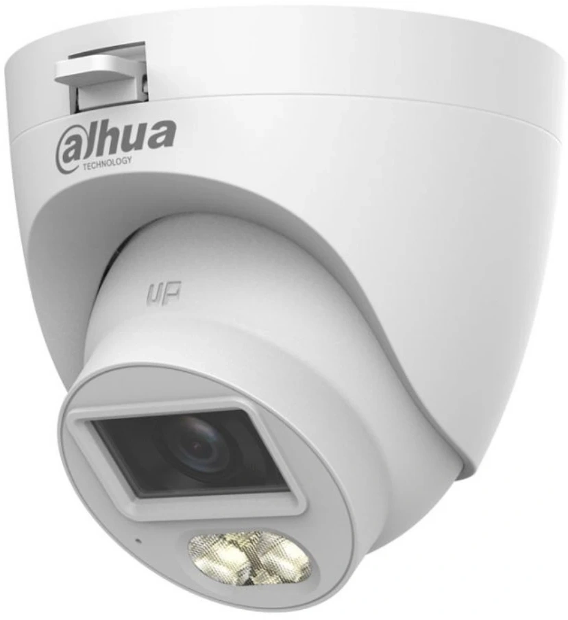 Камера видеонаблюдения аналоговая Dahua DH-HAC-HDW1500CLQP-IL-A-0280B-S3 2.8-2.8мм HD-CVI HD-TVI цв. корп.:белый — фото 1