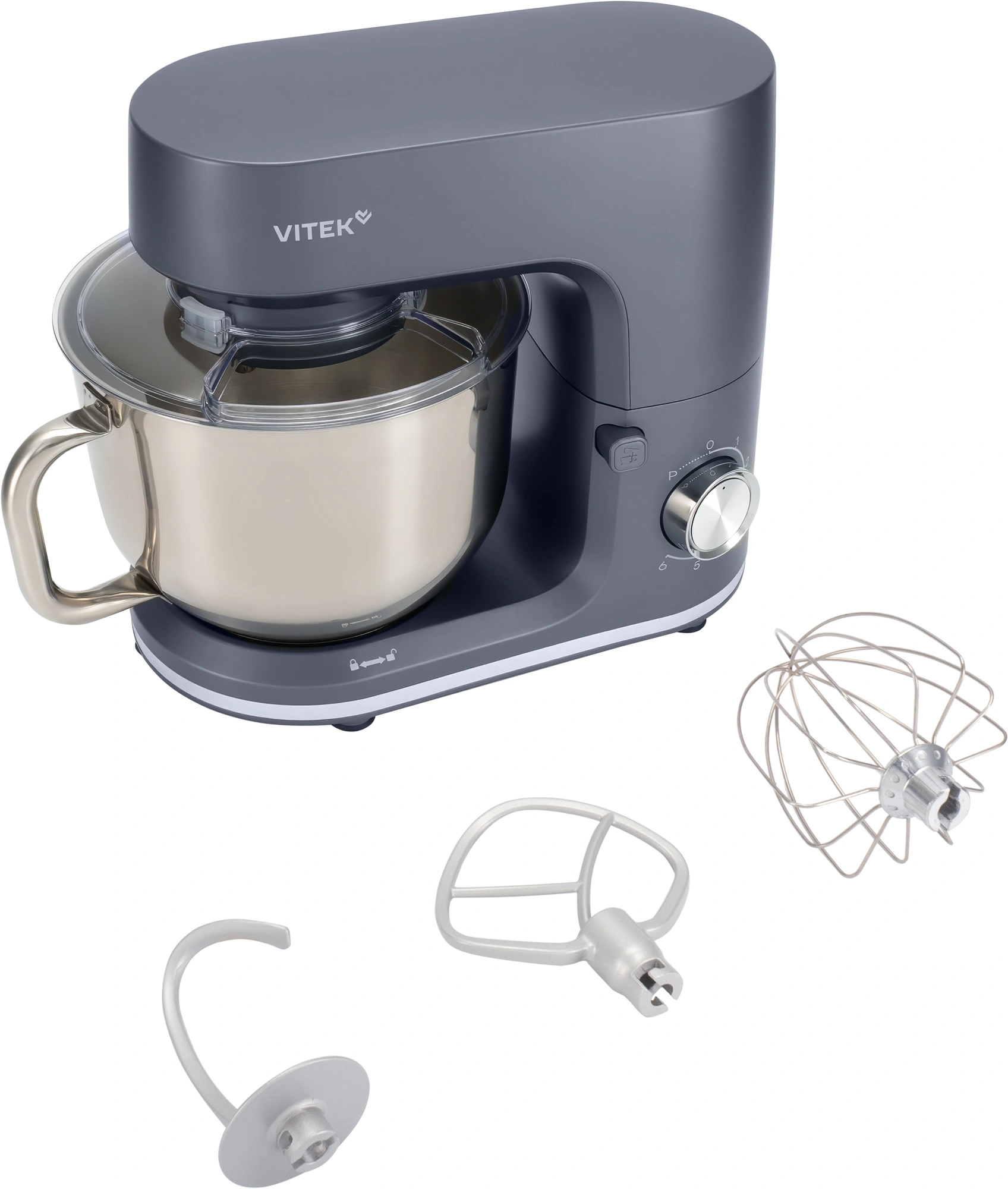 Миксер планетарный Vitek Элегия VT-PM0660 2000Вт антрацитовый — миниатюра 10