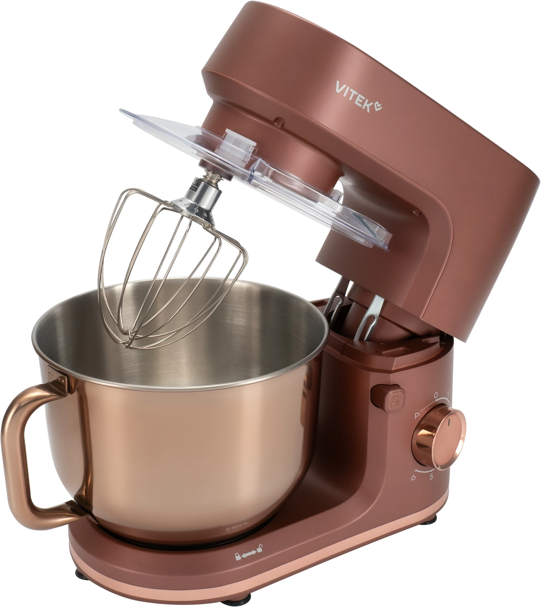 Миксер планетарный Vitek Элегия VT-PM0661 2000Вт кофейный — миниатюра 5