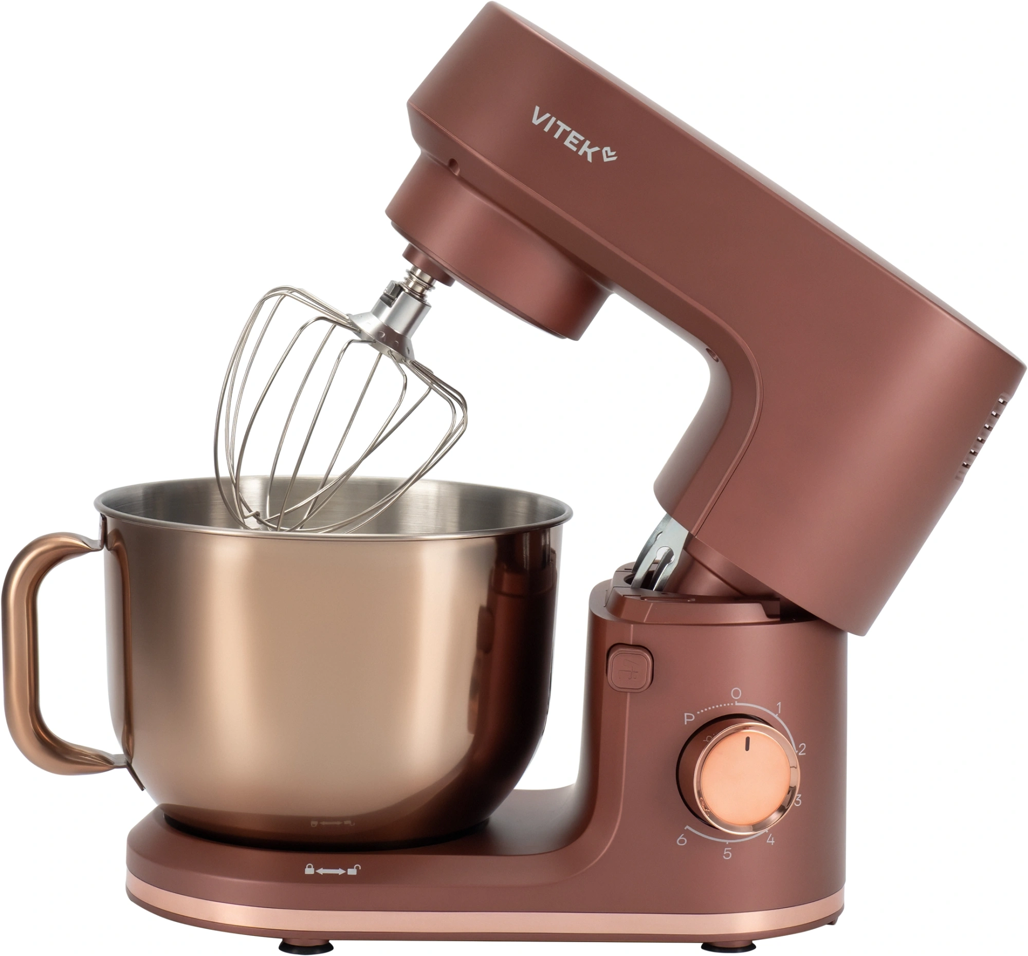 Миксер планетарный Vitek Элегия VT-PM0661 2000Вт кофейный — миниатюра 2