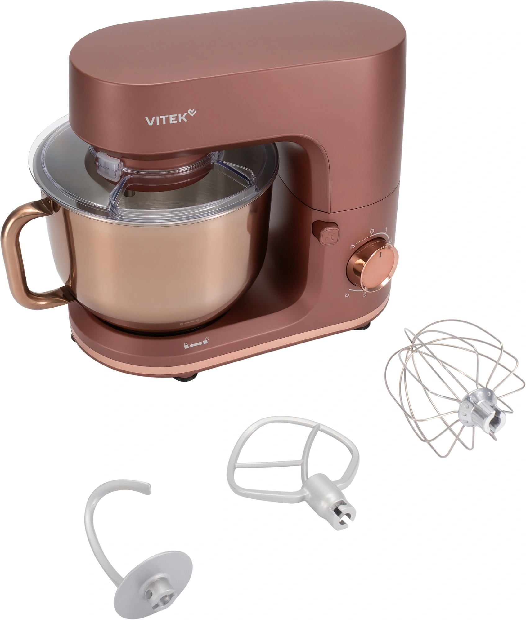 Миксер планетарный Vitek Элегия VT-PM0661 2000Вт кофейный — миниатюра 10