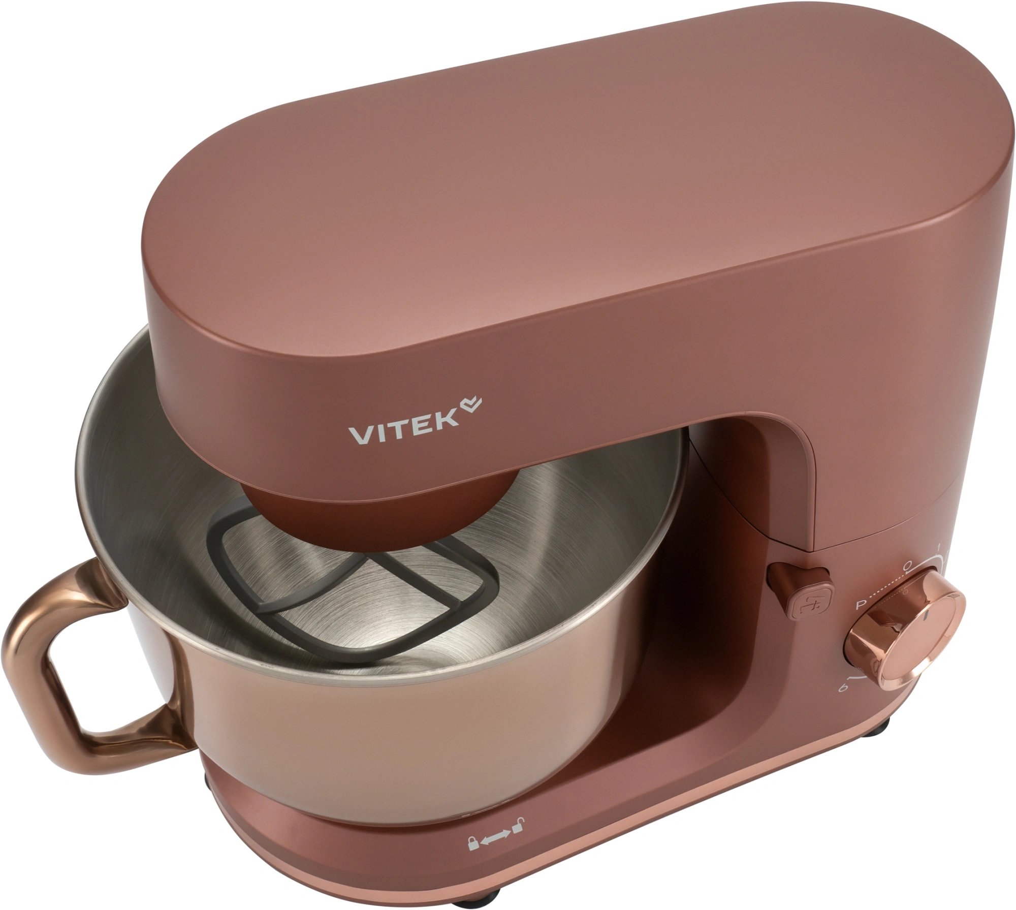 Миксер планетарный Vitek Элегия VT-PM0661 2000Вт кофейный — миниатюра 15