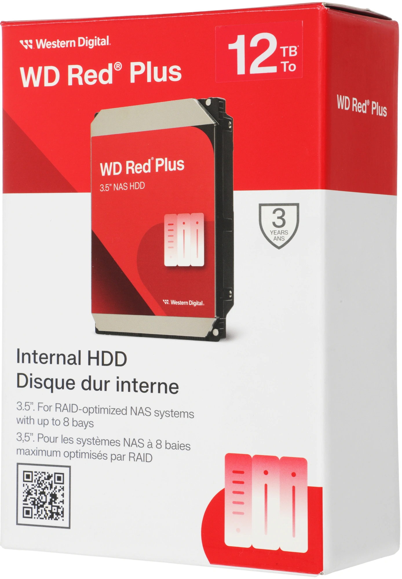 Жесткий диск WD SATA-III 12TB WD120EFGX NAS Red Plus (7200rpm) 512Mb 3.5" — миниатюра 7