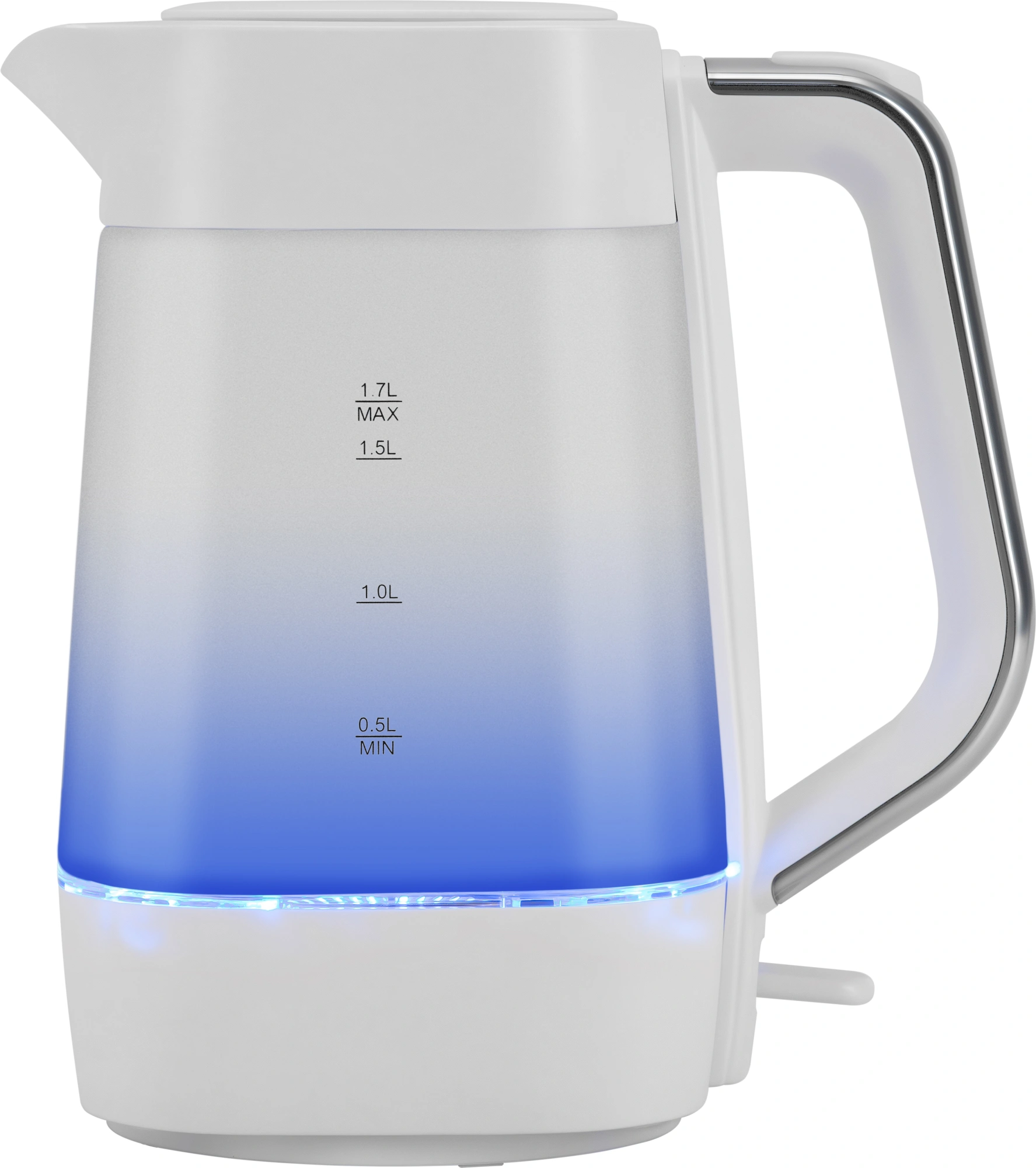 Чайник электрический Vitek VT-WK1058 1.7л. 2200Вт белый корпус: стекло/пластик — миниатюра 2