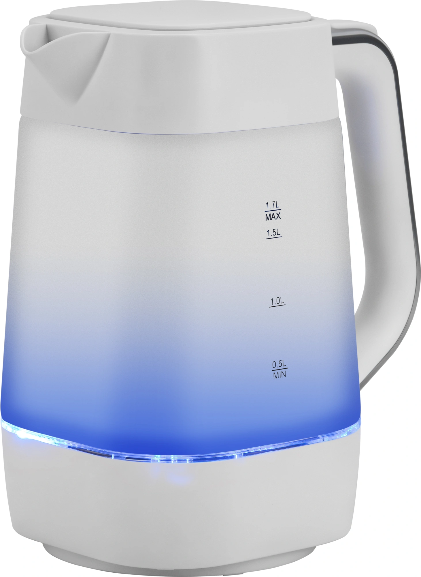 Чайник электрический Vitek VT-WK1058 1.7л. 2200Вт белый корпус: стекло/пластик — миниатюра 5
