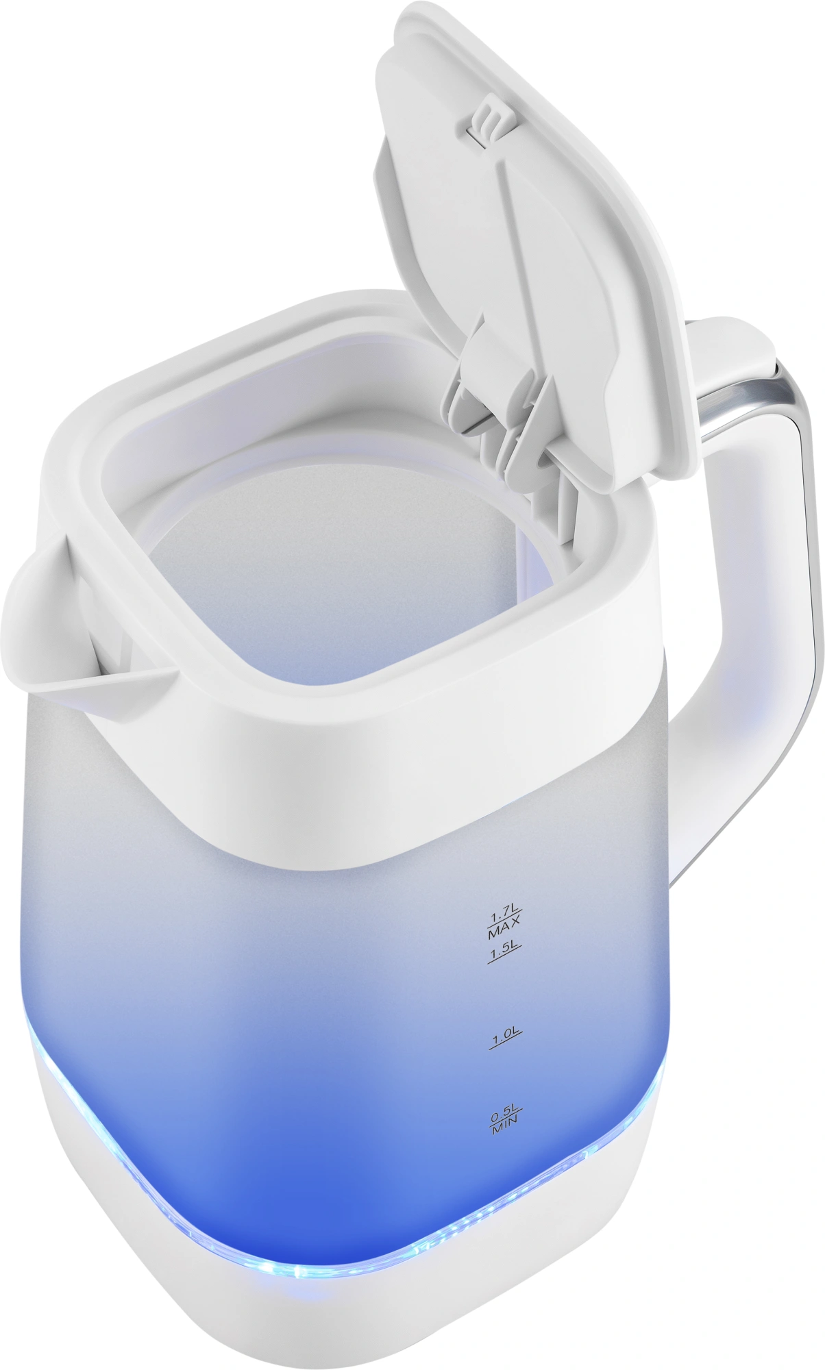 Чайник электрический Vitek VT-WK1058 1.7л. 2200Вт белый корпус: стекло/пластик — миниатюра 7