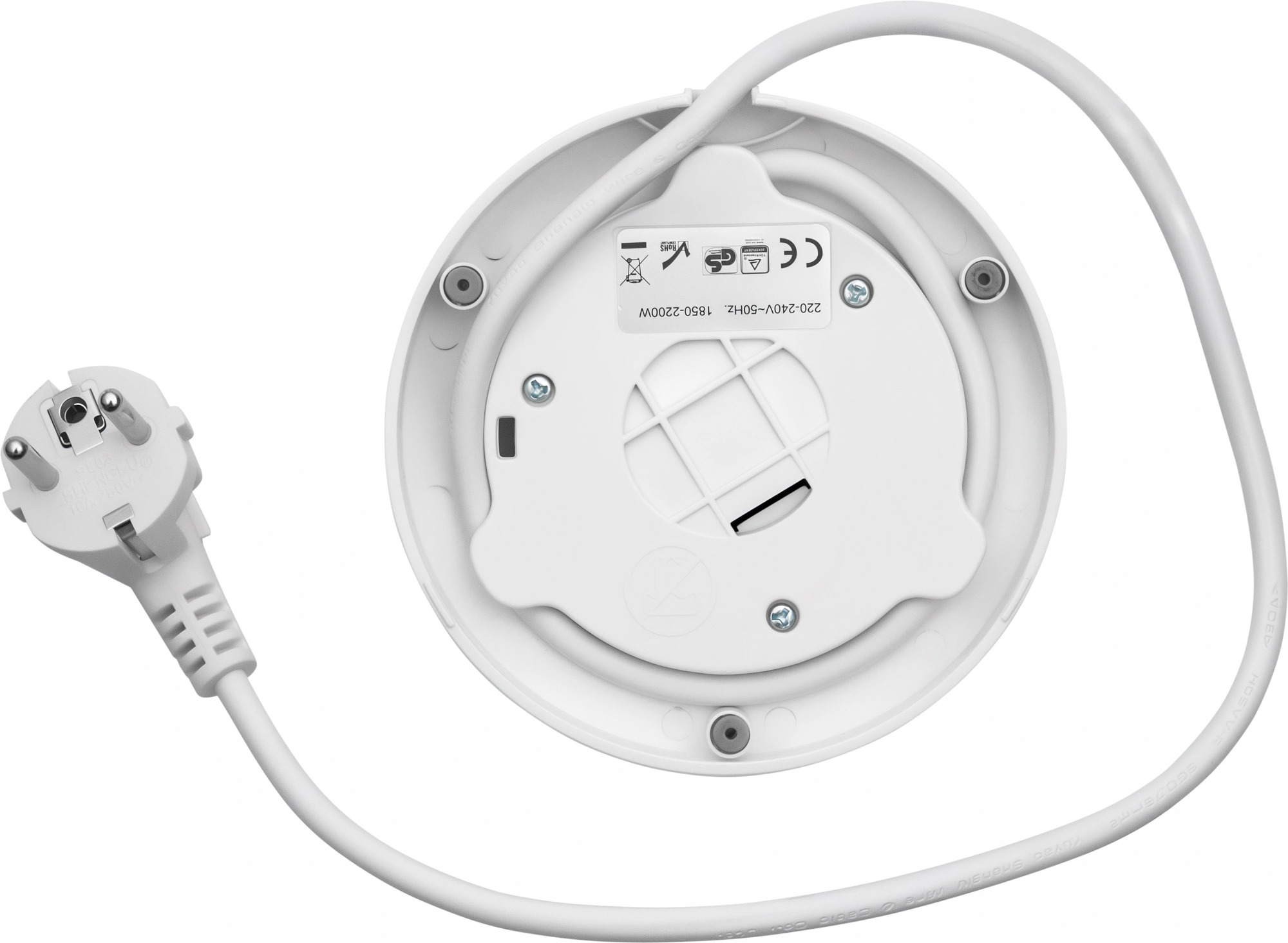 Чайник электрический Vitek VT-WK1058 1.7л. 2200Вт белый корпус: стекло/пластик — миниатюра 8