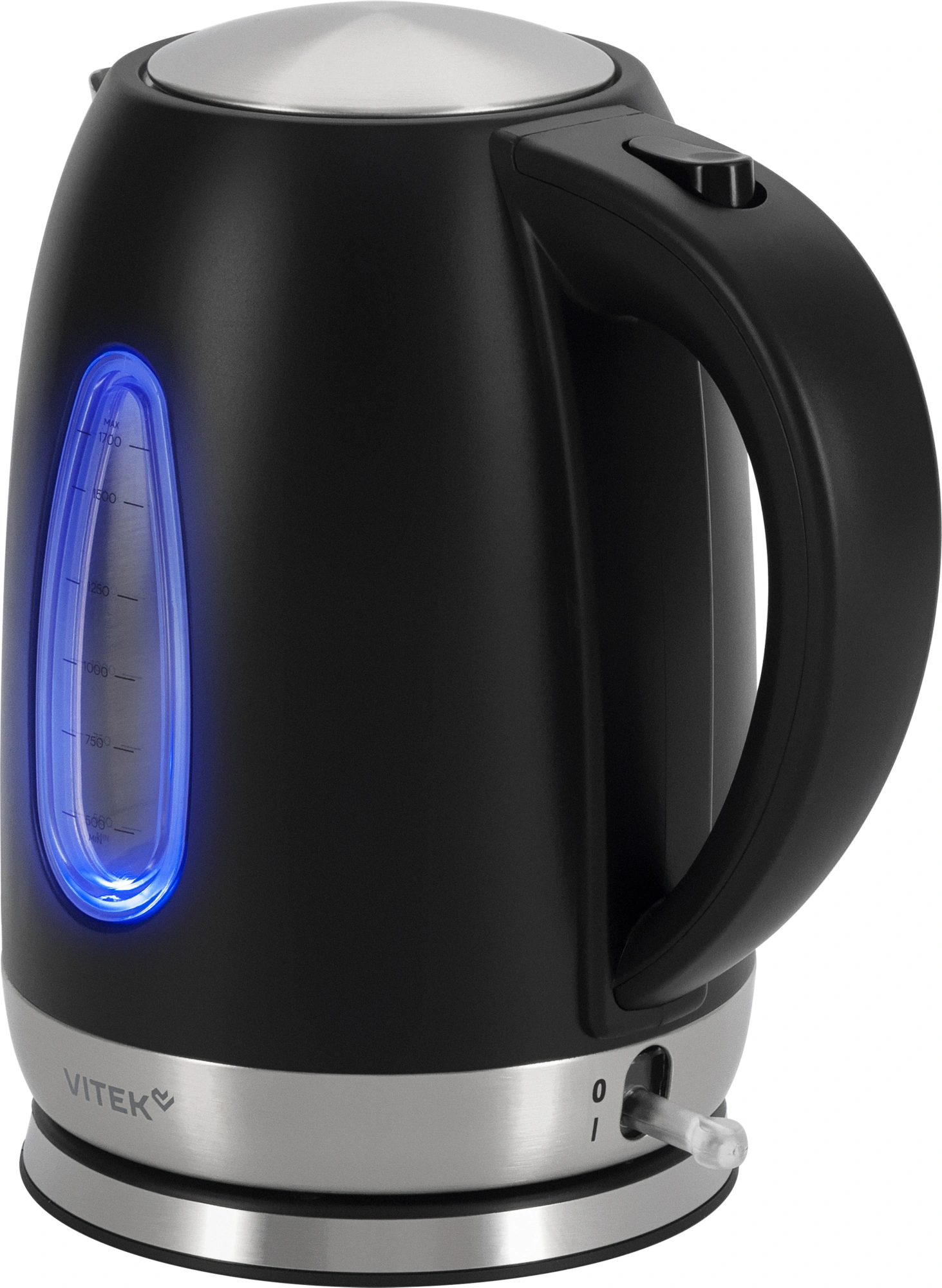 Чайник электрический Vitek VT-WK1065 1.7л. 2000Вт черный/серебристый корпус: металл — миниатюра 4