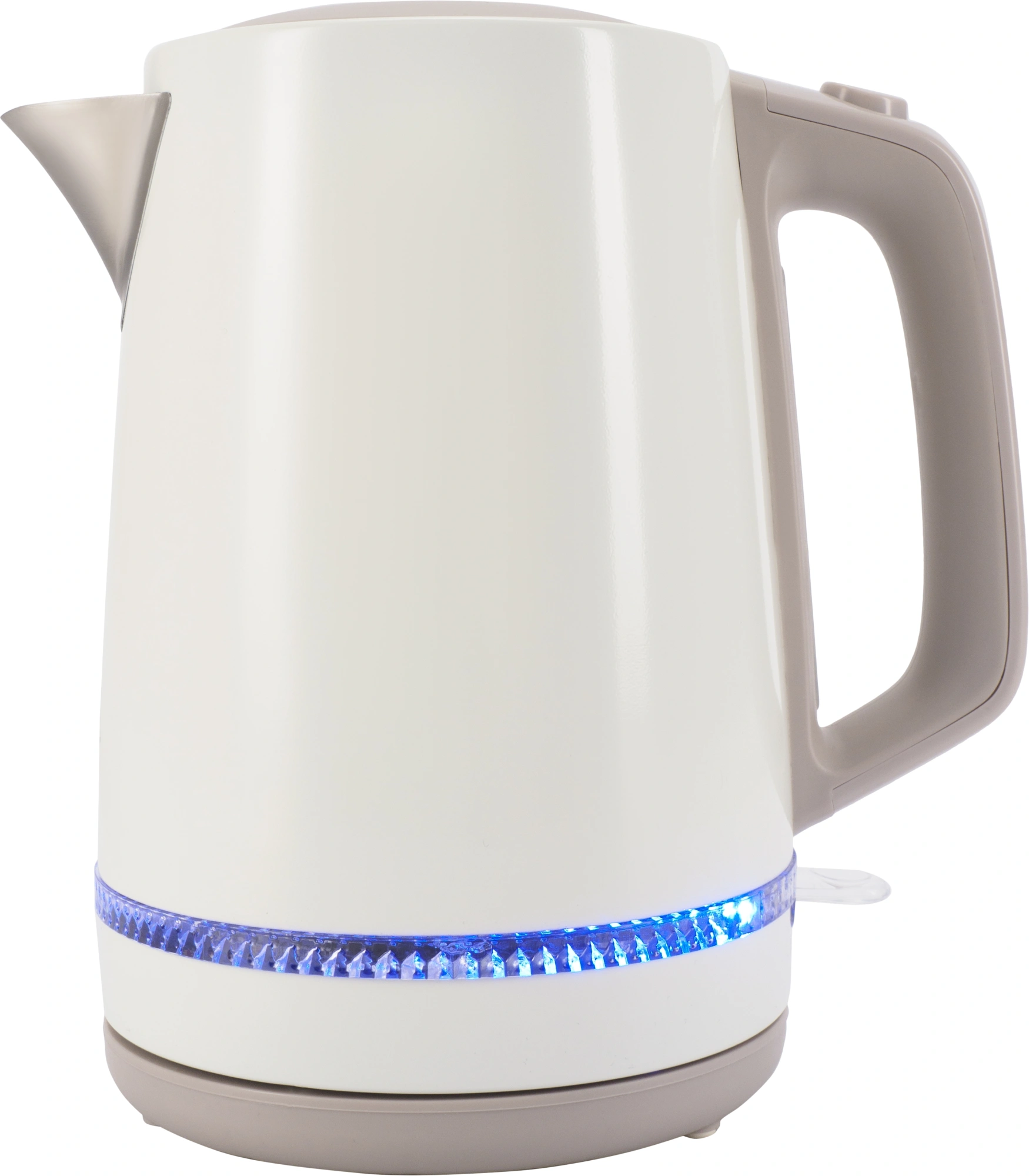 Чайник электрический Vitek VT-WK1066 1.7л. 2200Вт бежевый/коричневый корпус: металл/пластик — миниатюра 2