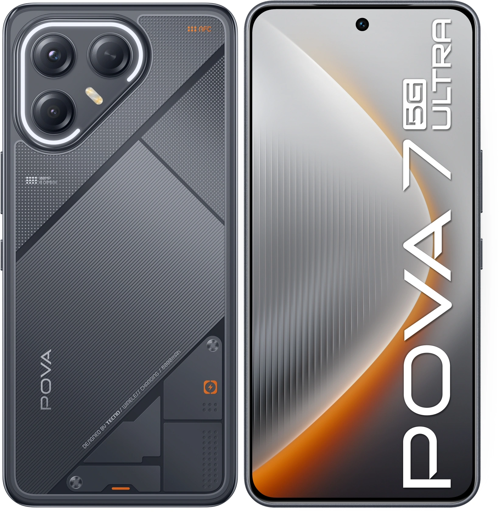 Смартфон Tecno Pova 7 Ultra 5G 256Gb 8Gb (LJ9 256+8 GEEK BLACK)
