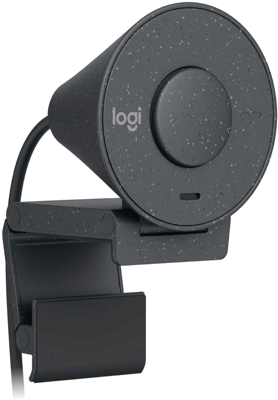 Камера Web Logitech HD Webcam Brio 300 черный 2Mpix (1920x1080) USB Type-C с микрофоном (960-001438) — миниатюра 2