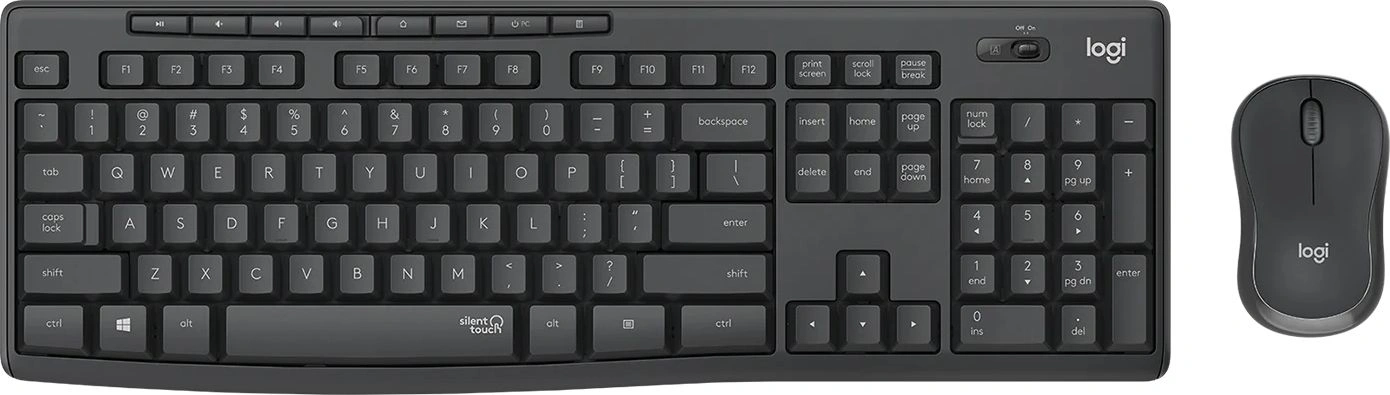Клавиатура + мышь Logitech MK295 клав:черный мышь:черный USB беспроводная Multimedia (920-009813) — фото 1