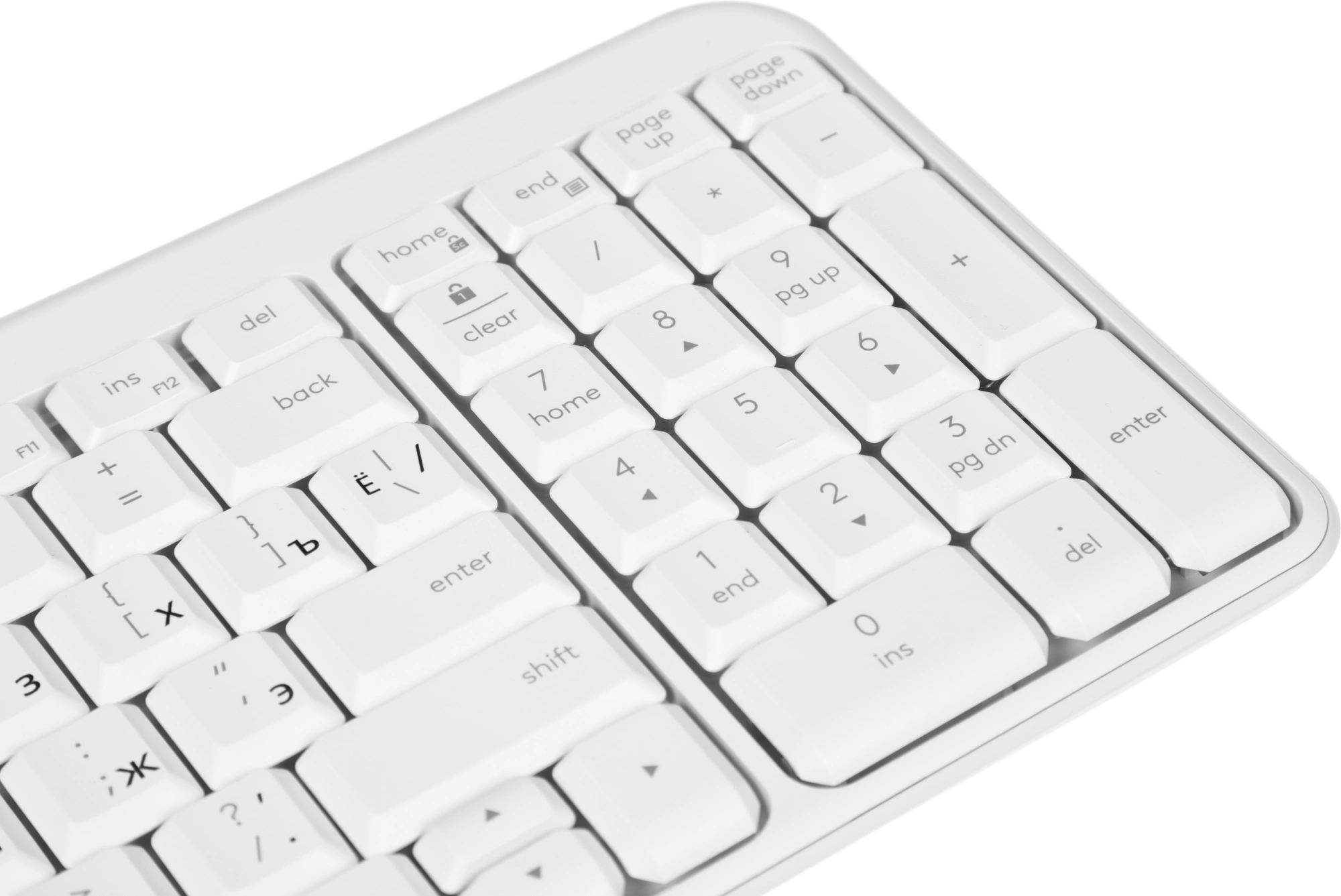 Клавиатура Logitech K251 белый беспроводная BT slim (920-013364) — миниатюра 4
