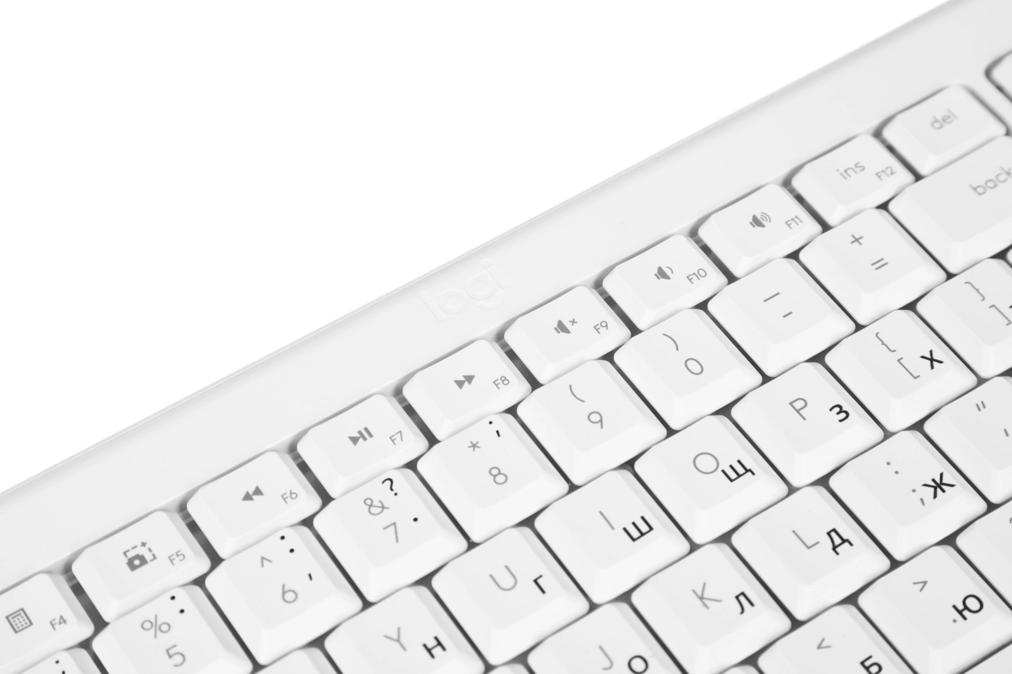 Клавиатура Logitech K251 белый беспроводная BT slim (920-013364) — миниатюра 5