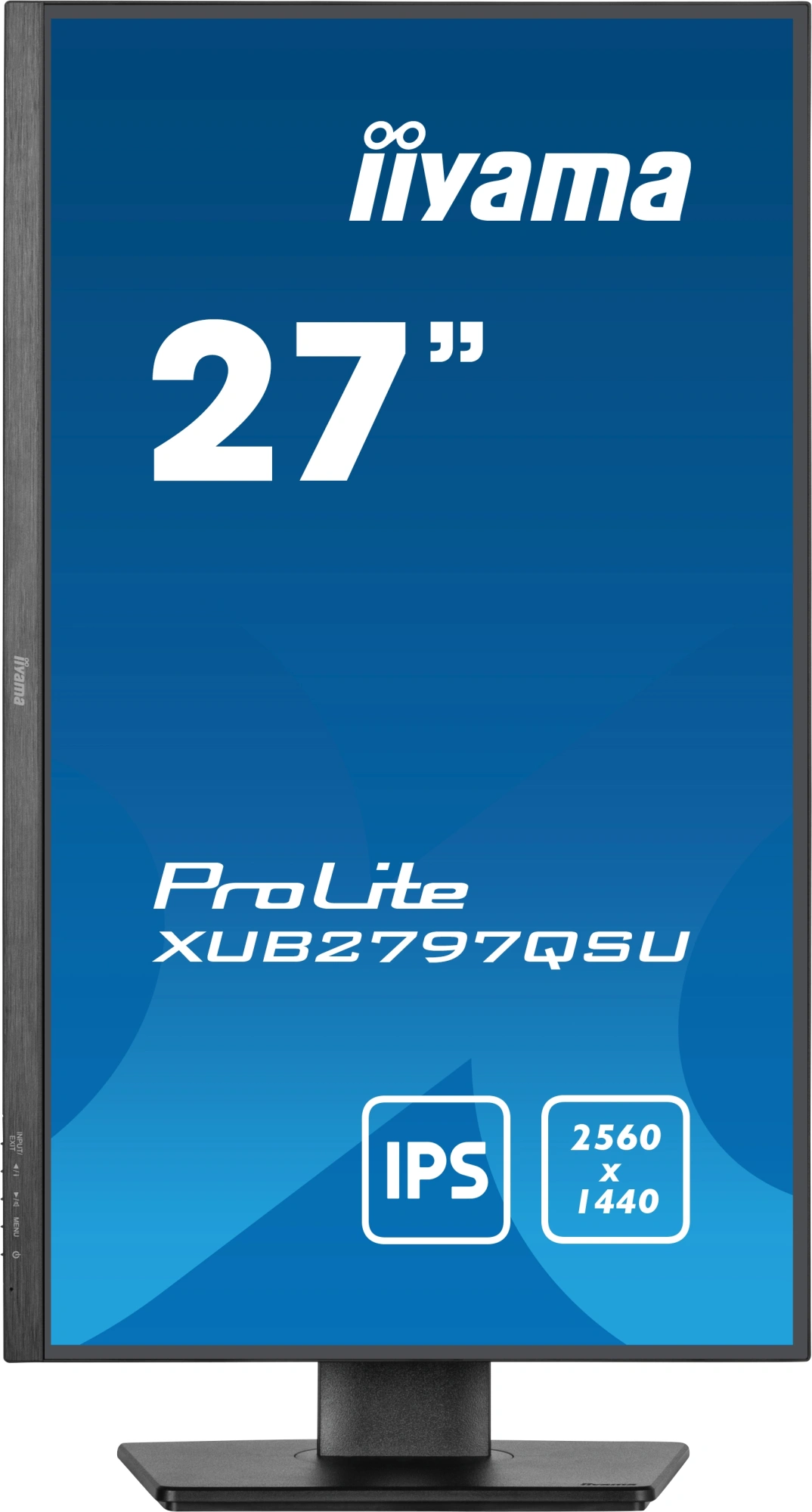 Монитор Iiyama 27" ProLite XUB2797QSU-B2 черный IPS LED 16:9 HDMI M/M матовая HAS Piv 300cd 178гр/178гр 2560x1440 100Hz DP 2K USB 5.7кг — миниатюра 2