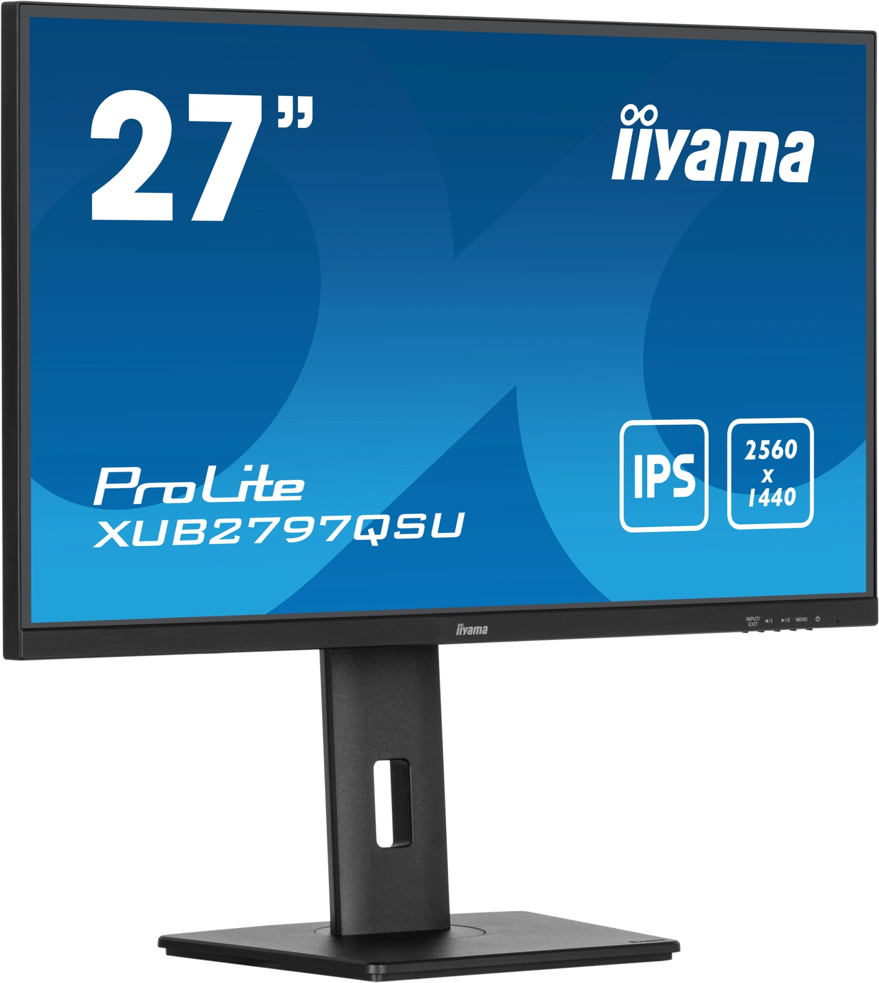 Монитор Iiyama 27" ProLite XUB2797QSU-B2 черный IPS LED 16:9 HDMI M/M матовая HAS Piv 300cd 178гр/178гр 2560x1440 100Hz DP 2K USB 5.7кг — миниатюра 4