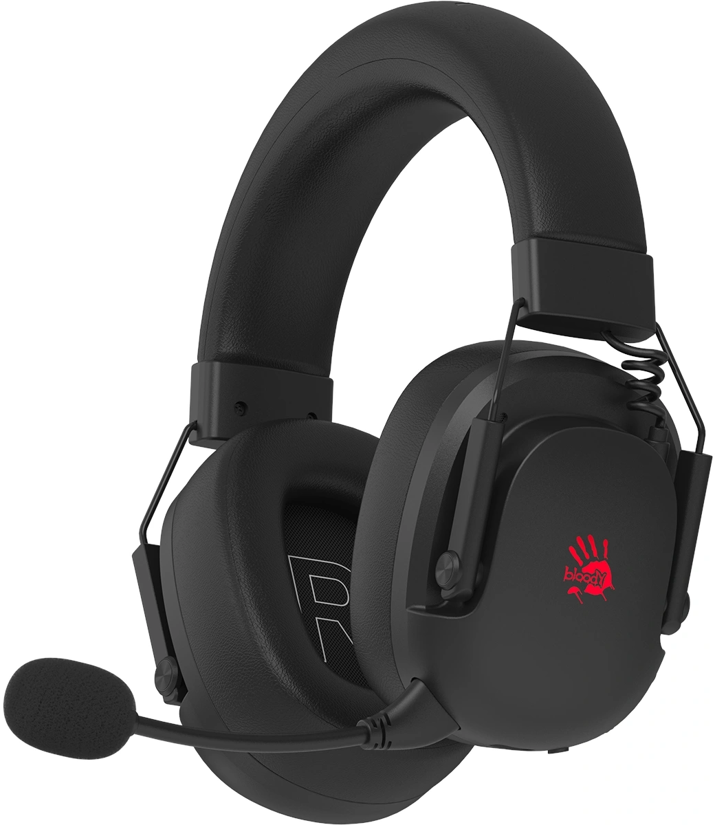 Наушники с микрофоном A4Tech Bloody GR585 черный мониторные BT/Radio/3.5mm оголовье — миниатюра 3