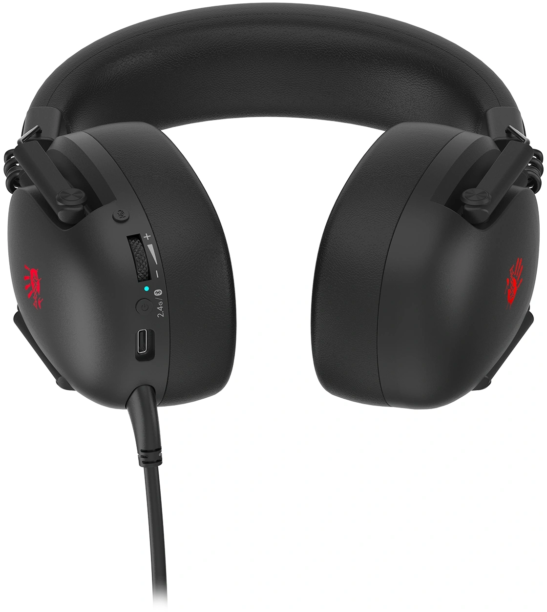 Наушники с микрофоном A4Tech Bloody GR585 черный мониторные BT/Radio/3.5mm оголовье — миниатюра 12