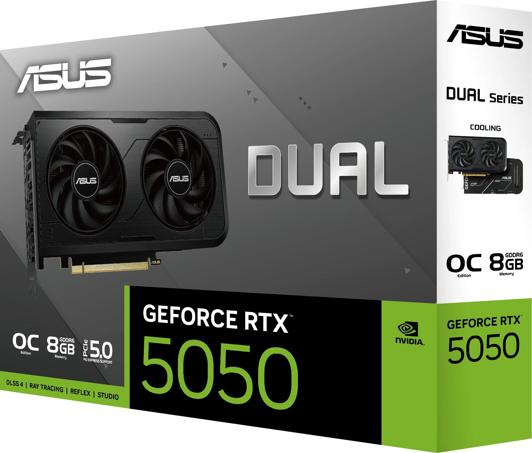 Видеокарта Asus PCI-E 5.0 DUAL-RTX5050-O8G NVIDIA GeForce RTX 5050 8Gb 128bit GDDR6 2647/20000 HDMIx1 DPx3 HDCP Ret — миниатюра 13
