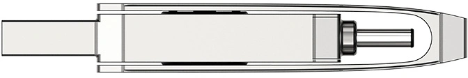 Флеш Диск Netac 32GB U782C NT03U782C-032G-32PN USB3.0 серебристый — миниатюра 5