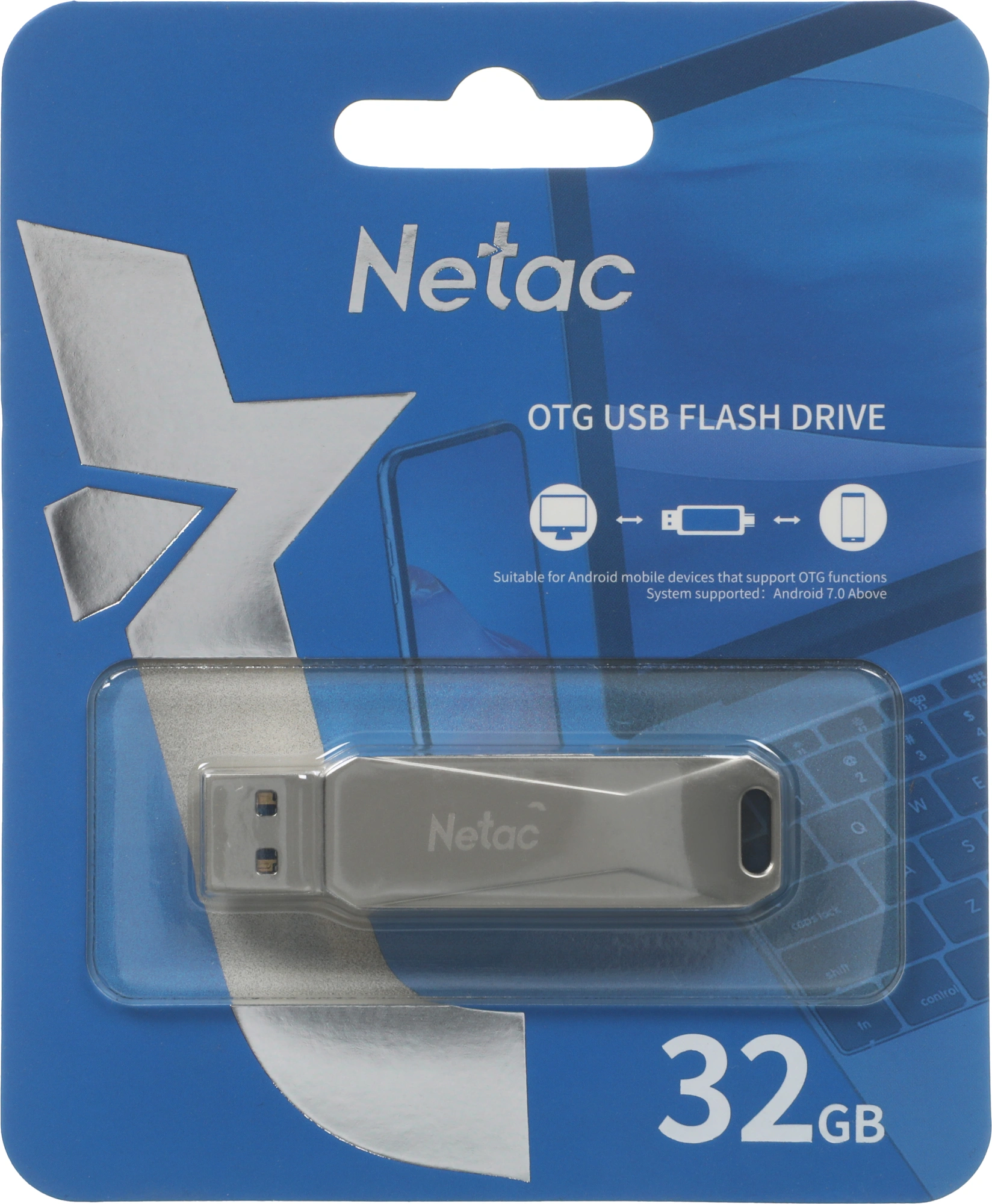 Флеш Диск Netac 32GB U782C NT03U782C-032G-32PN USB3.0 серебристый — миниатюра 6