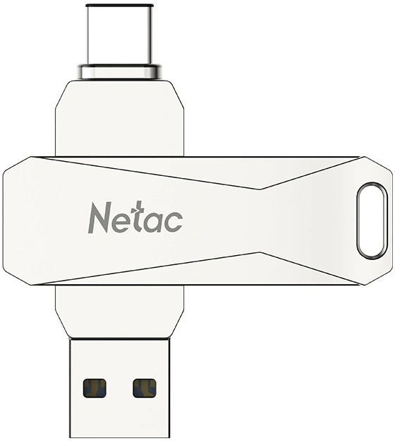 Флеш Диск Netac 64GB U782C NT03U782C-064G-32PN USB3.0 серебристый — миниатюра 3