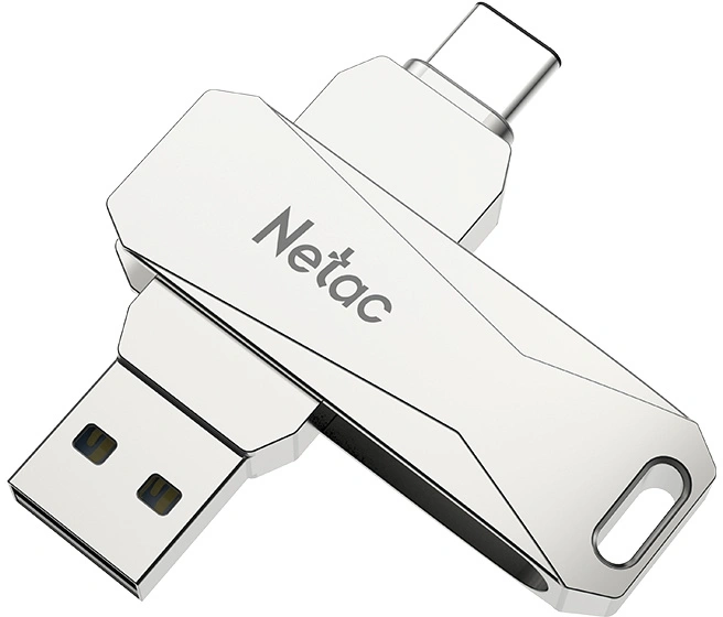 Флеш Диск Netac 64GB U782C NT03U782C-064G-32PN USB3.0 серебристый — миниатюра 4