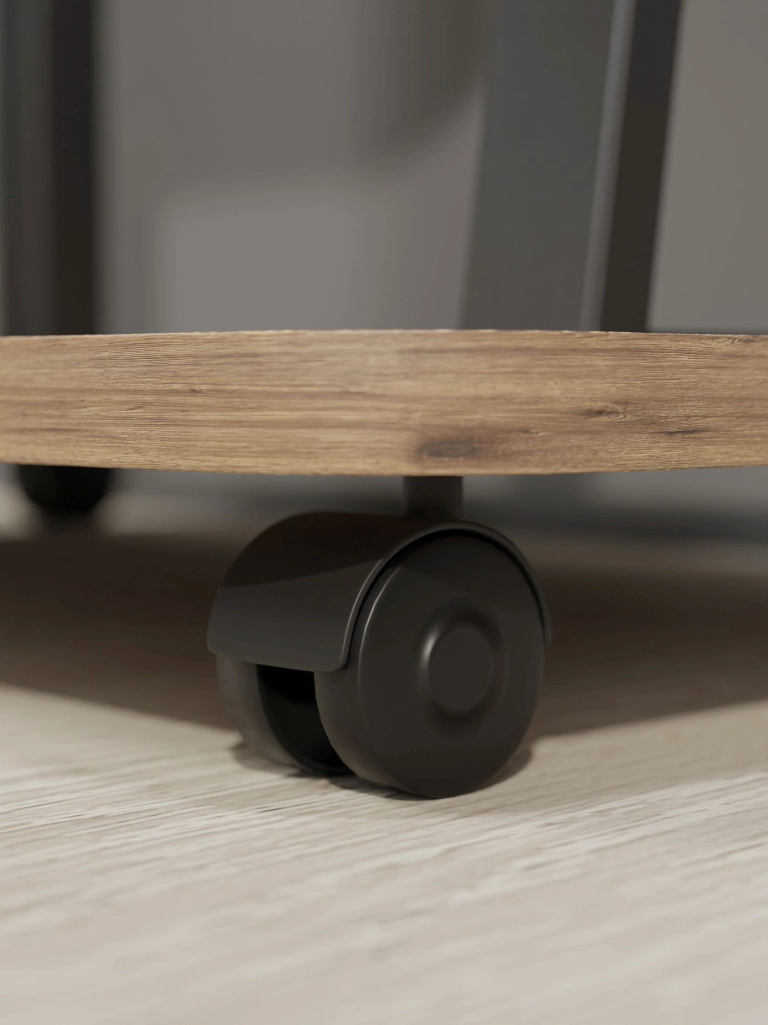 Стойка для телевизора Holder PR-108 черный/дуб 32"-65" макс.40кг напольный мобильный — миниатюра 10