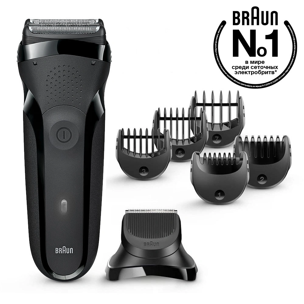 Бритва сетчатая Braun Series 3 300BT реж.эл.:2 питан.:аккум. черный — миниатюра 17