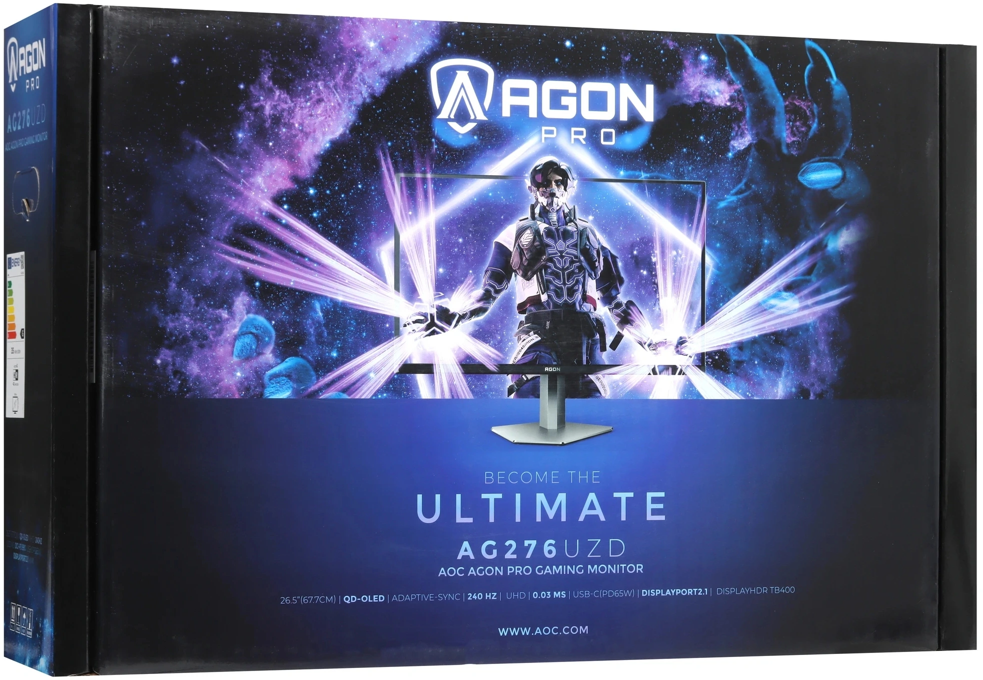 Монитор AOC 27" Agon Pro AG276UZD черный QD OLED LED 16:9 HDMI M/M матовая HAS Piv 1500000:1 1000cd 178гр/178гр 3840x2160 240Hz DP 4K USB 6.85кг — миниатюра 15