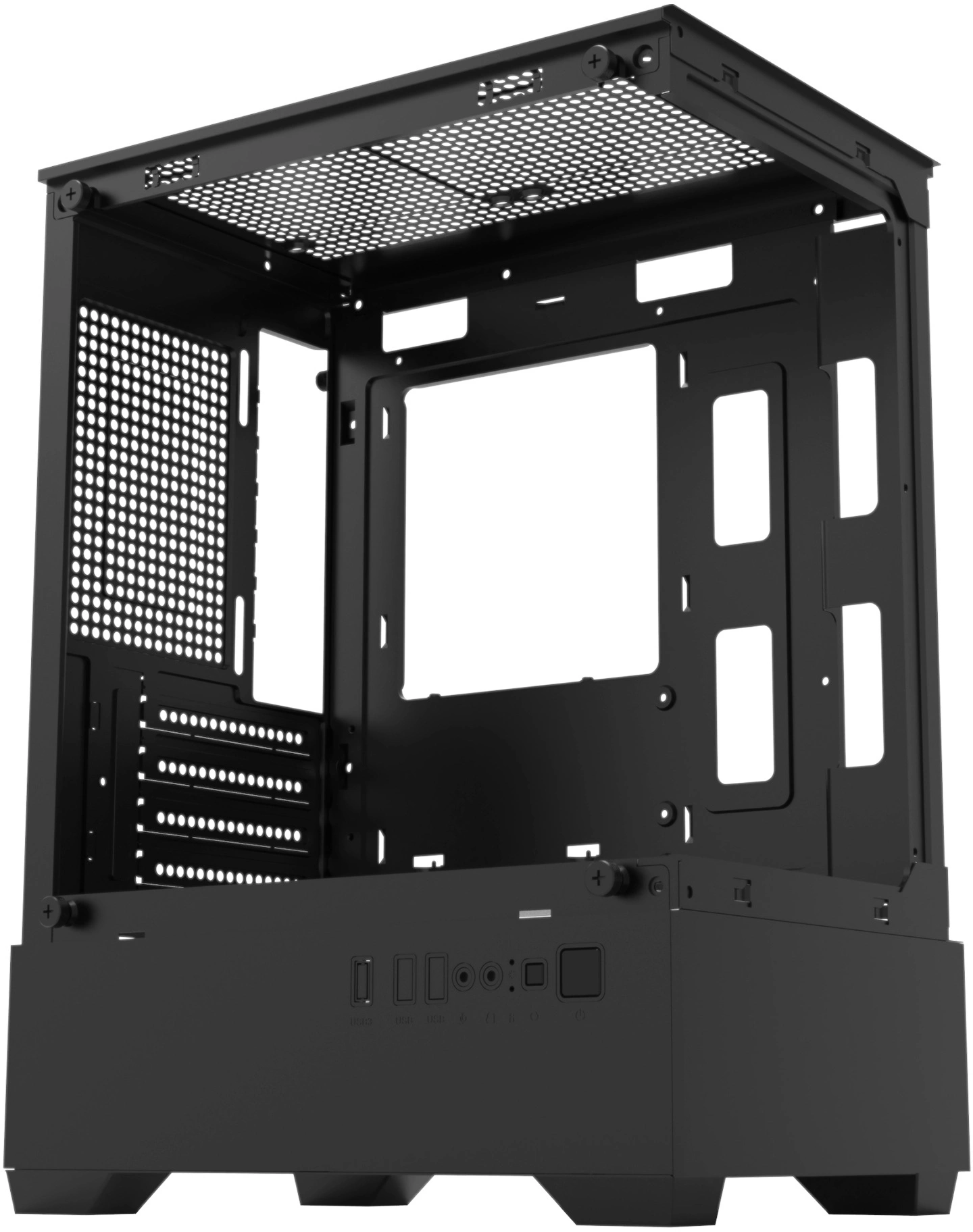 Корпус Bloody CC-125 черный без БП mATX 5x120mm 2xUSB2.0 1xUSB3.0 audio bott PSU — миниатюра 9