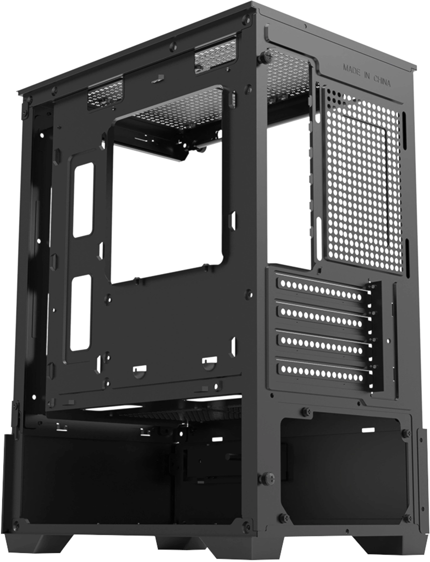 Корпус Bloody CC-125 черный без БП mATX 5x120mm 2xUSB2.0 1xUSB3.0 audio bott PSU — миниатюра 10