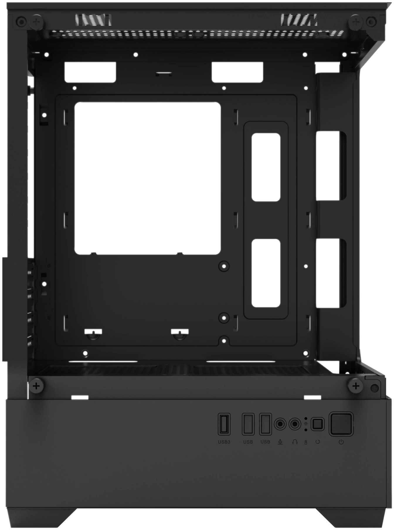 Корпус Bloody CC-125 черный без БП mATX 5x120mm 2xUSB2.0 1xUSB3.0 audio bott PSU — миниатюра 15