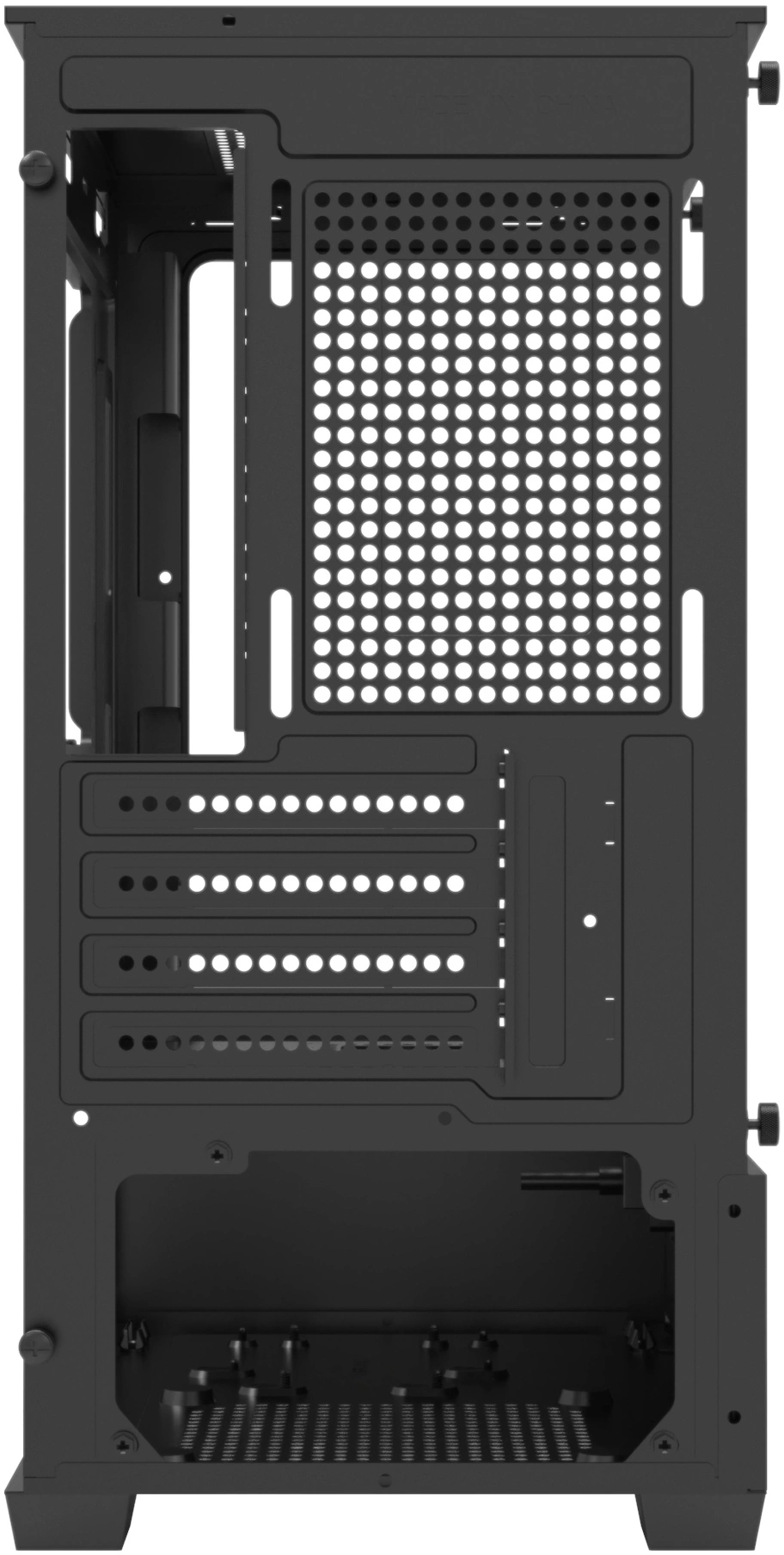 Корпус Bloody CC-125 черный без БП mATX 5x120mm 2xUSB2.0 1xUSB3.0 audio bott PSU — миниатюра 18