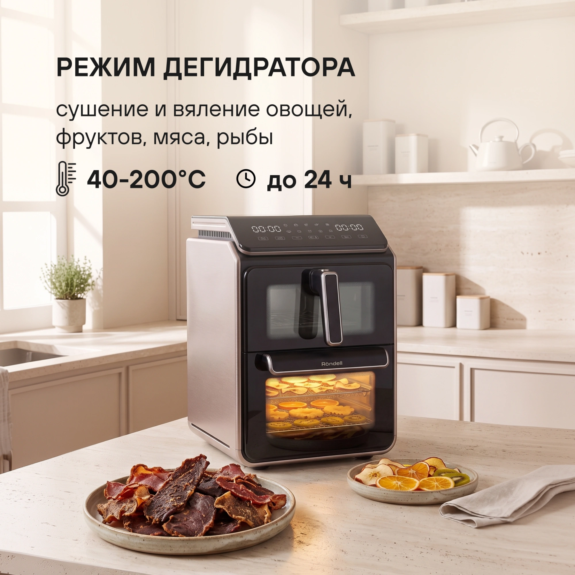 Аэрогриль Rondell RDE-AF999 14л 1700Вт черный — миниатюра 19