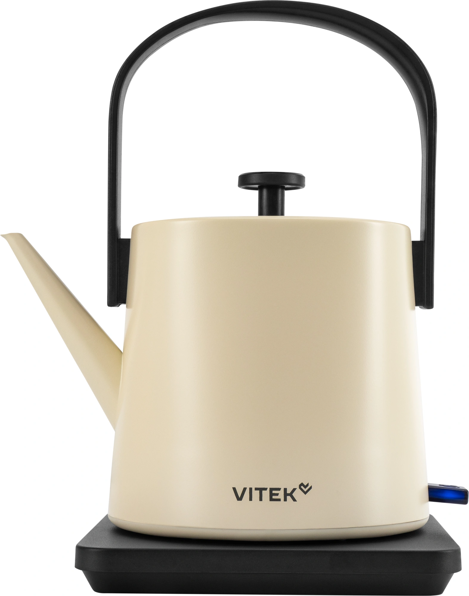 Чайник электрический Vitek VT-WK1001 0.8л. 1000Вт белый/черный корпус: металл — миниатюра 2
