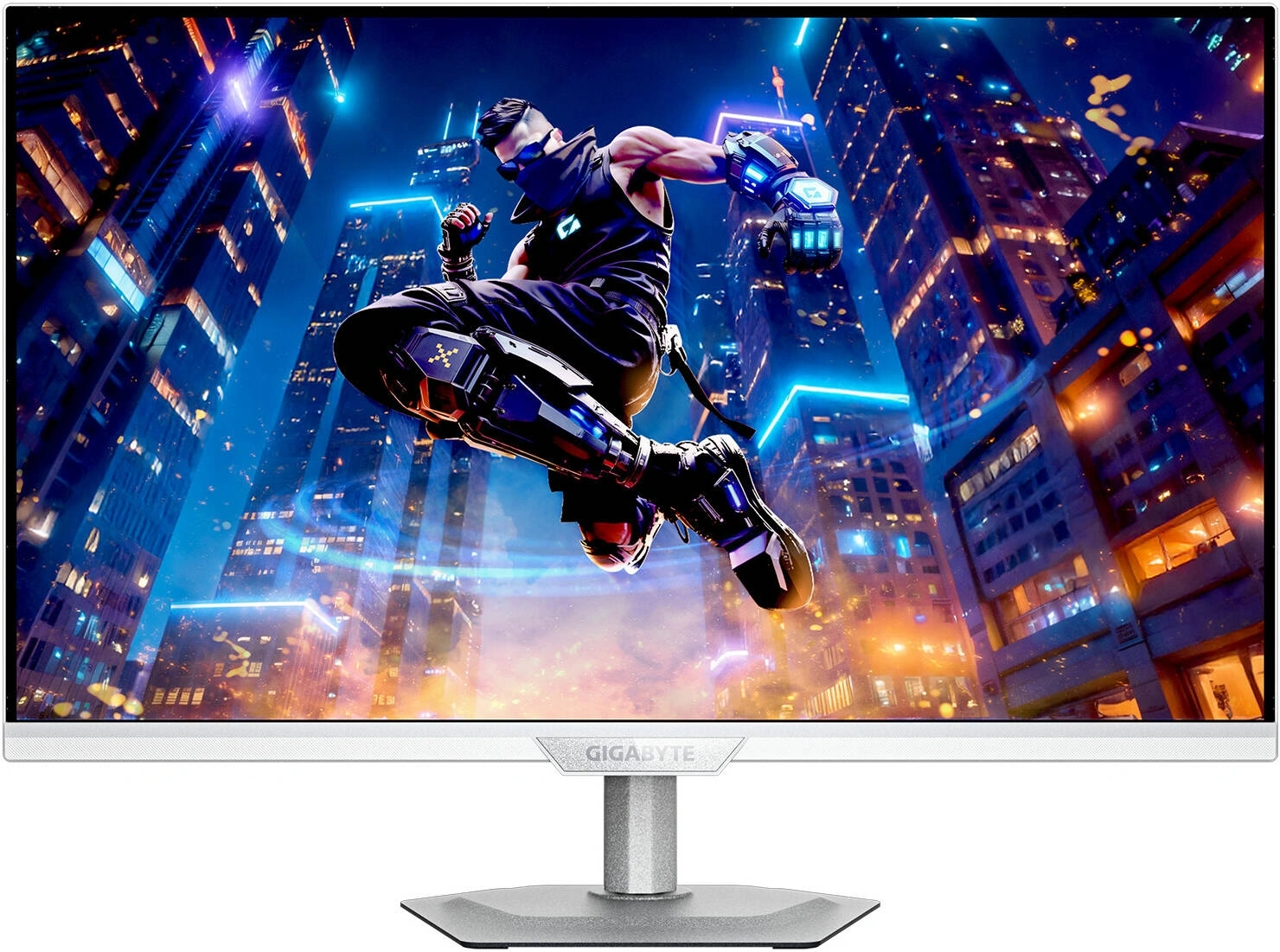 Монитор Gigabyte 27" M27UP ICE белый IPS LED 16:9 HDMI M/M матовая HAS Piv 350cd 178гр/178гр 3840x2160 160Hz G-Sync DP 4K USB 6.65кг — фото 1