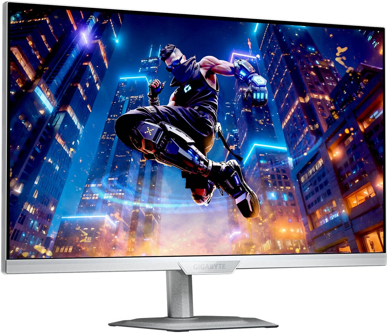 Монитор Gigabyte 27" M27UP ICE белый IPS LED 16:9 HDMI M/M матовая HAS Piv 350cd 178гр/178гр 3840x2160 160Hz G-Sync DP 4K USB 6.65кг — миниатюра 2