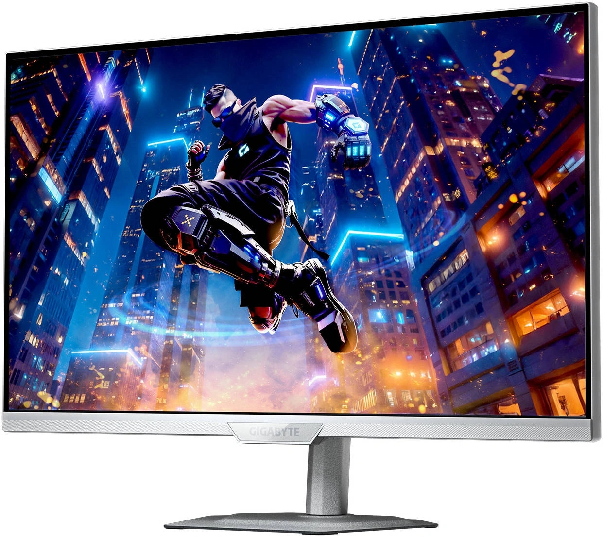 Монитор Gigabyte 27" M27UP ICE белый IPS LED 16:9 HDMI M/M матовая HAS Piv 350cd 178гр/178гр 3840x2160 160Hz G-Sync DP 4K USB 6.65кг — миниатюра 3