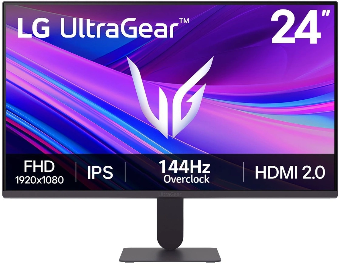 Монитор LG 23.8" UltraGear 24G411A-B черный IPS LED 16:9 HDMI матовая 1500:1 250cd 178гр/178гр 1920x1080 144Hz G-Sync FreeSync DP FHD 3.3кг — фото 1