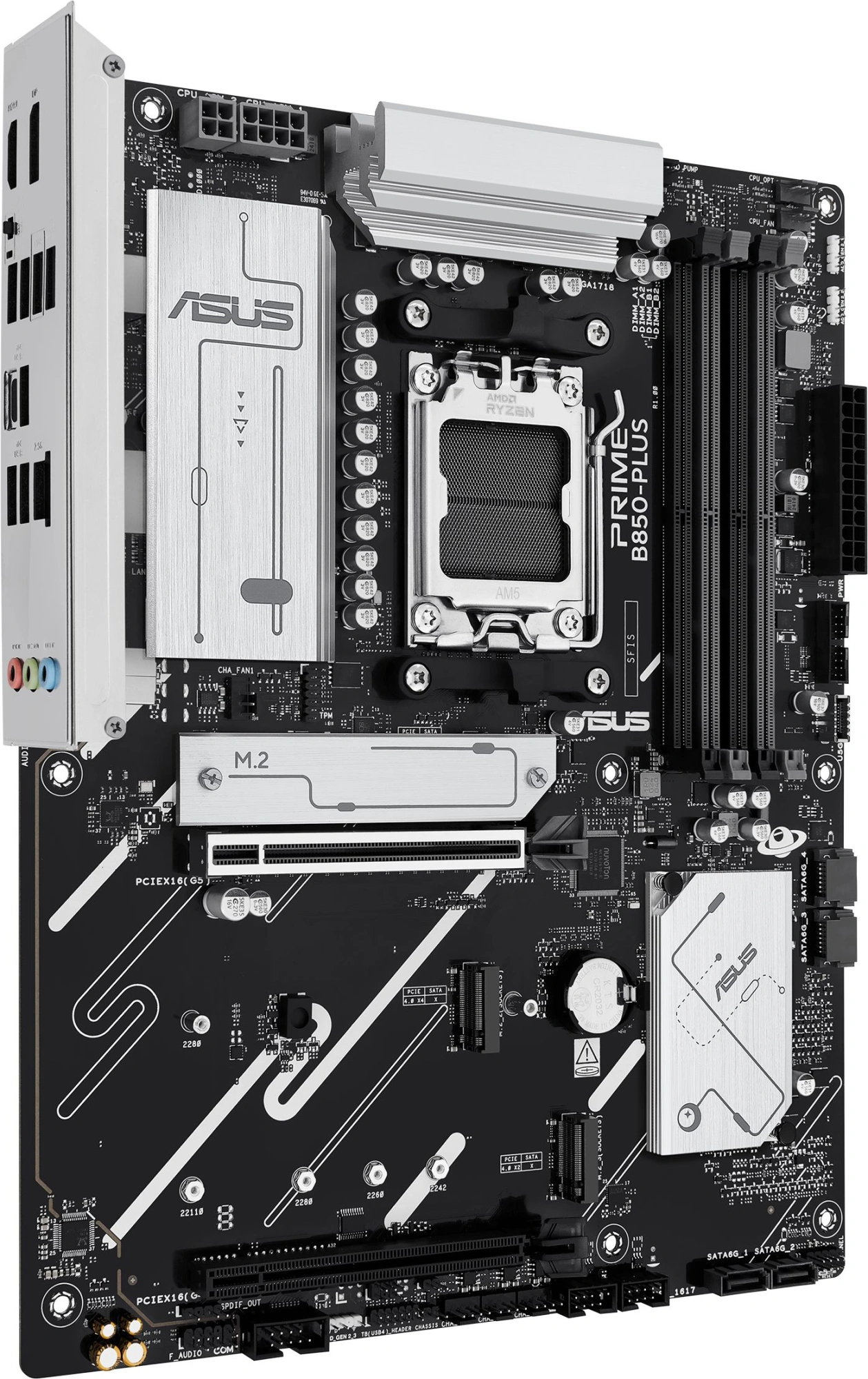 Материнская плата Asus PRIME B850-PLUS-CSM Socket AM5 AMD B850 4xDDR5 ATX AC`97 8ch(7.1) 2.5Gg RAID+HDMI+DP — миниатюра 3