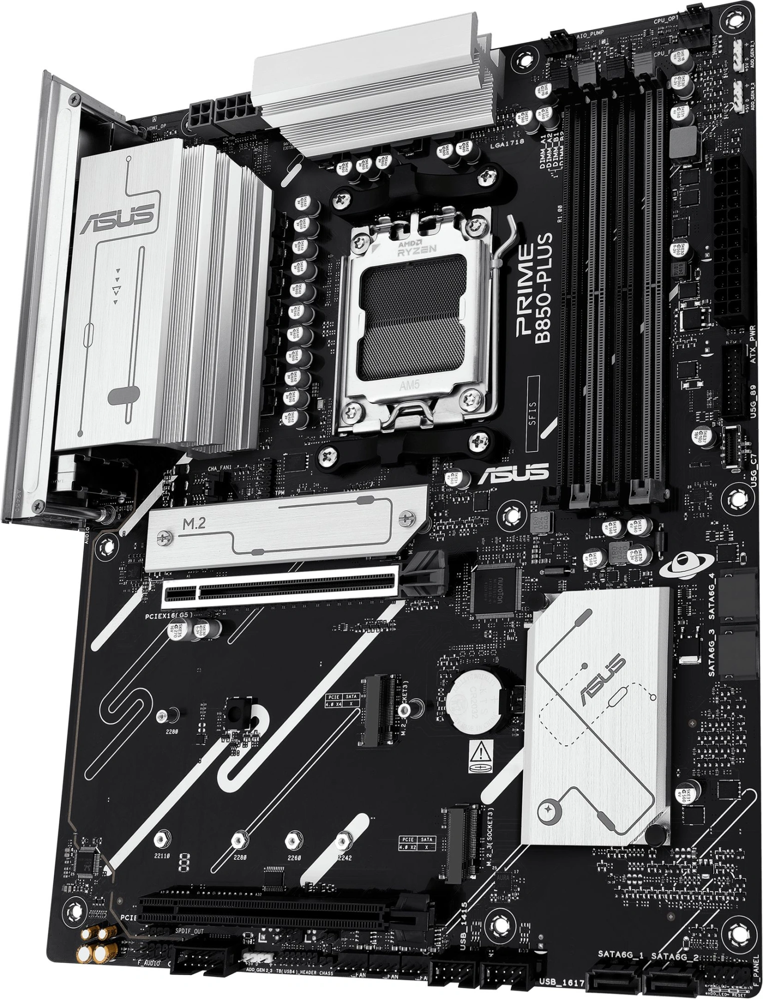 Материнская плата Asus PRIME B850-PLUS-CSM Socket AM5 AMD B850 4xDDR5 ATX AC`97 8ch(7.1) 2.5Gg RAID+HDMI+DP — миниатюра 6