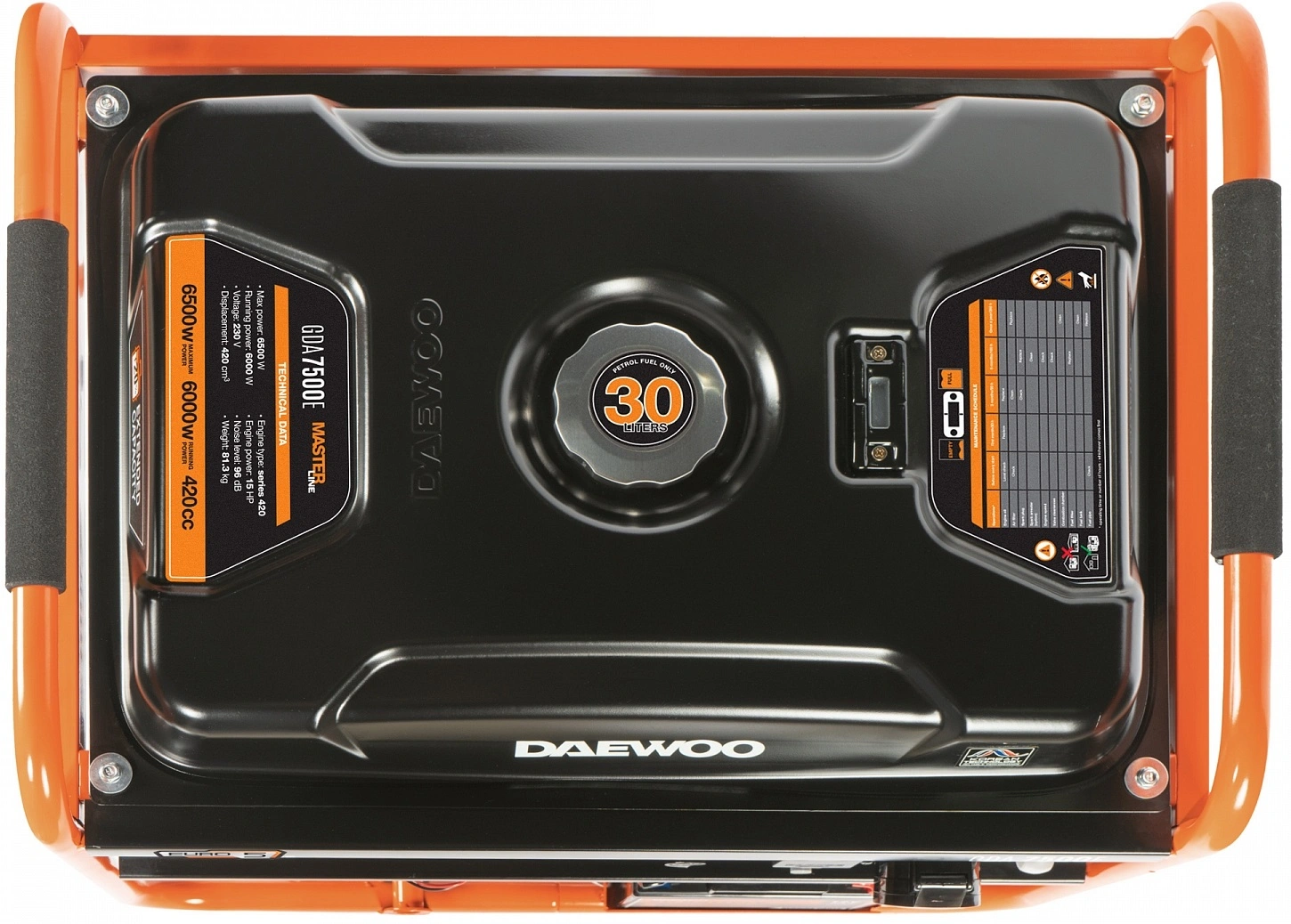 Генератор Daewoo GDA 7500E 6.5кВт — миниатюра 5