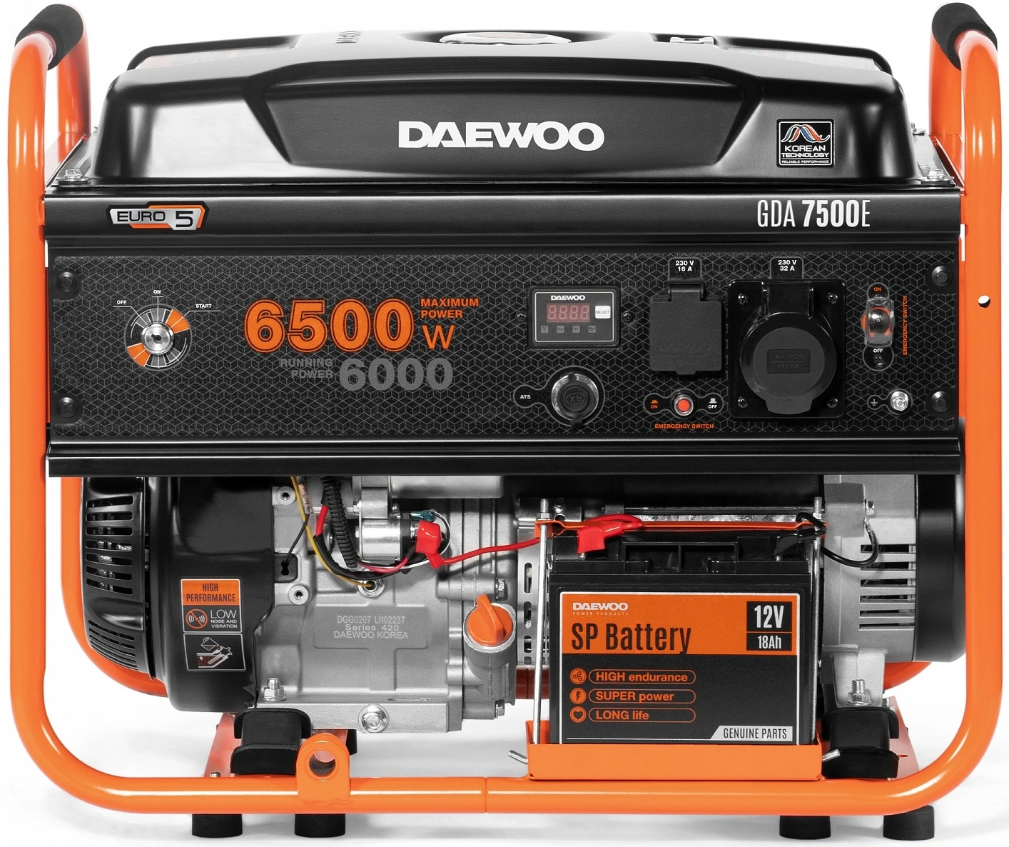 Генератор Daewoo GDA 7500E 6.5кВт — миниатюра 6
