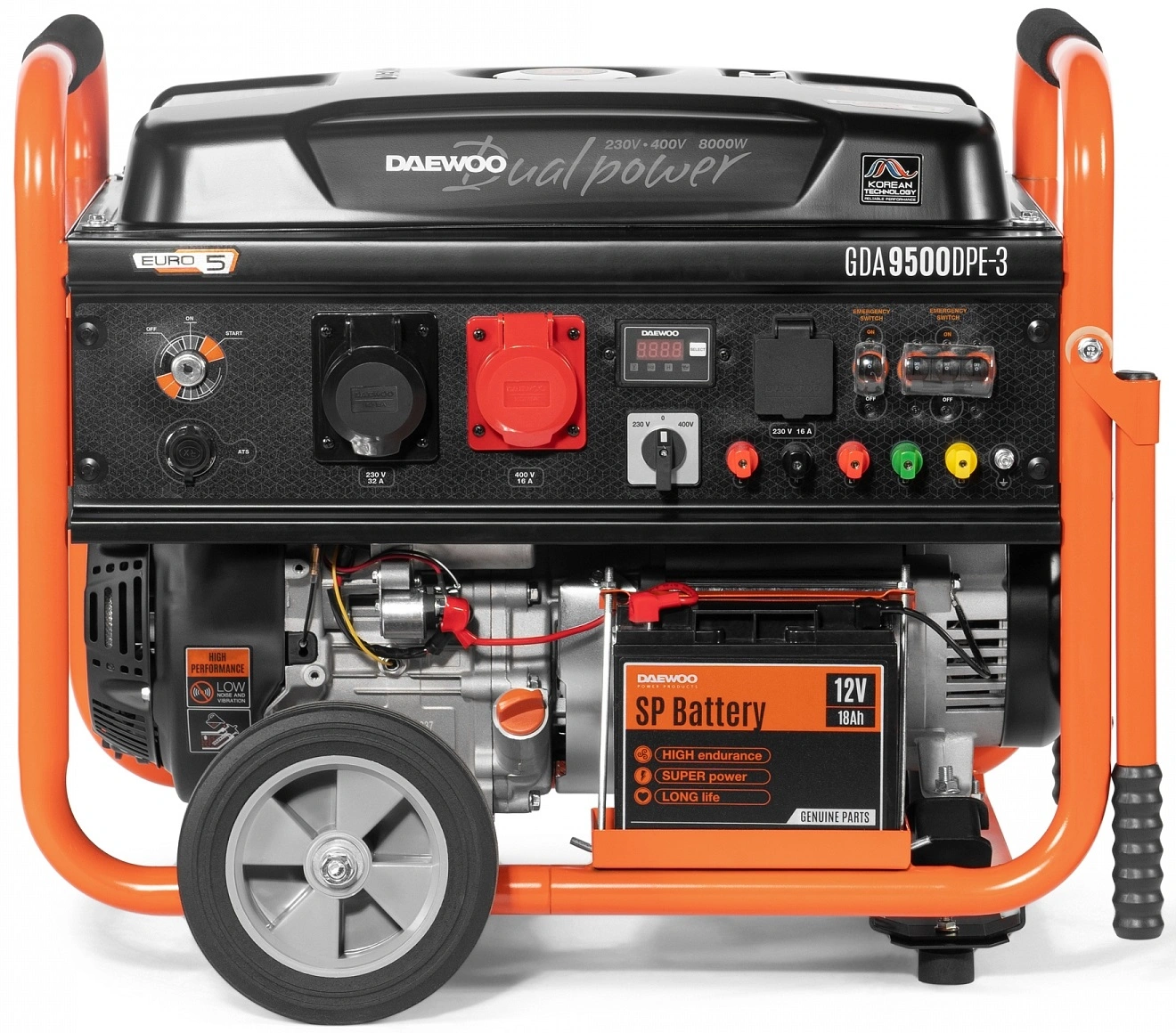 Генератор Daewoo GDA 9500DPE-3 8.6кВт — миниатюра 2